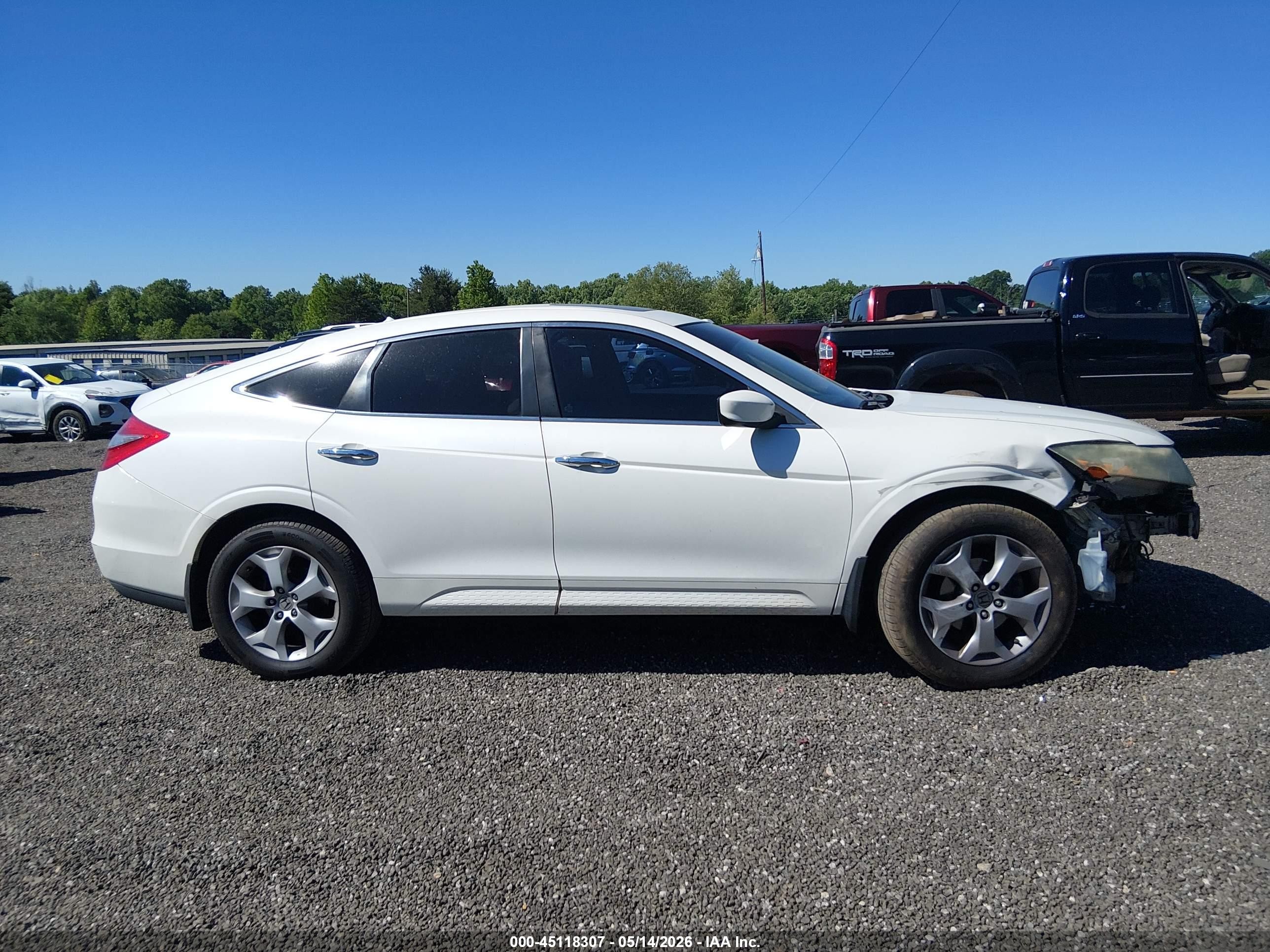 2010 Honda Accord Crosstour Ex-l White vin: 5J6TF2H51AL010571