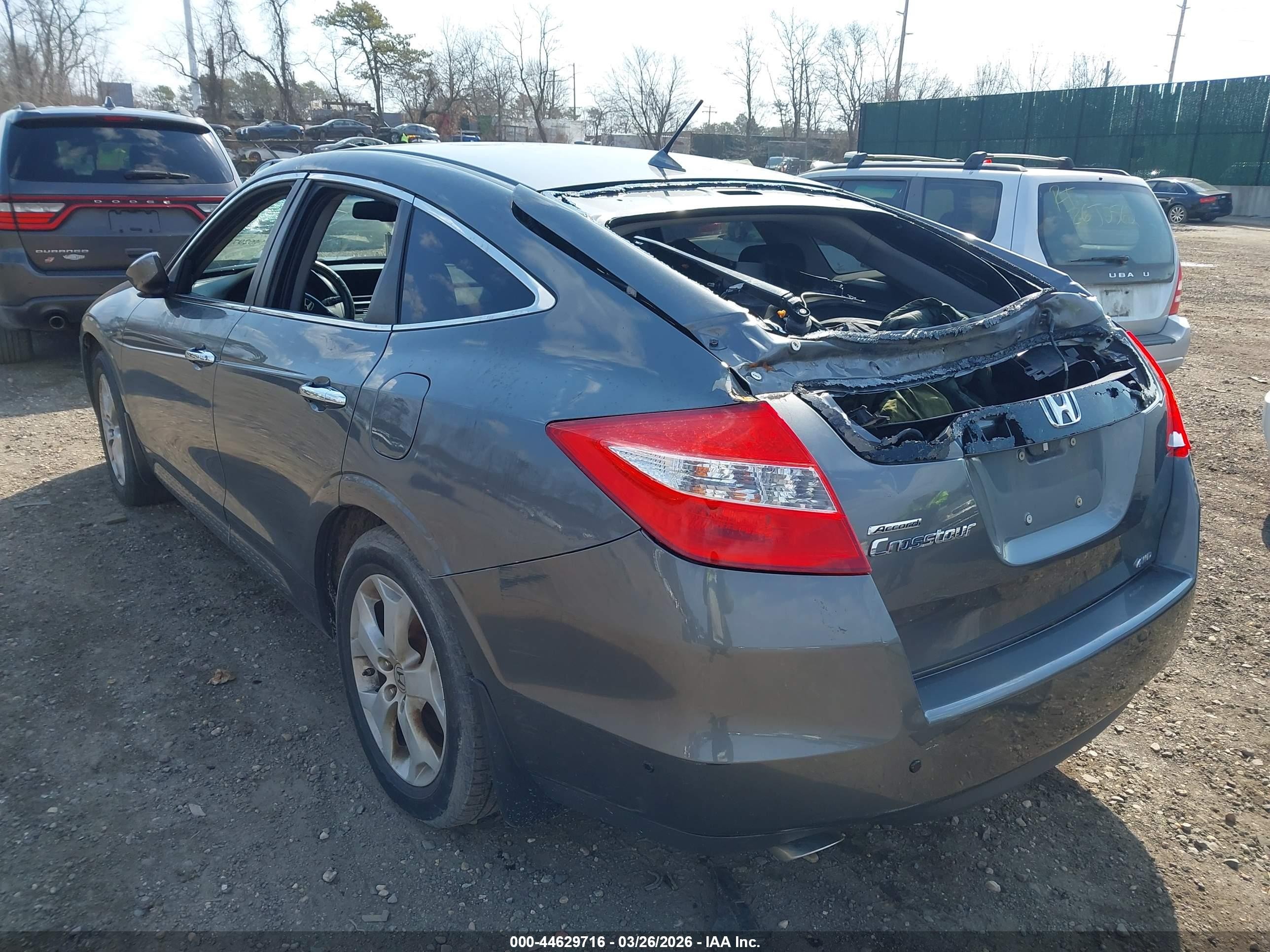 2011 Honda Accord Crosstour Ex-l Gray vin: 5J6TF2H51BL000821