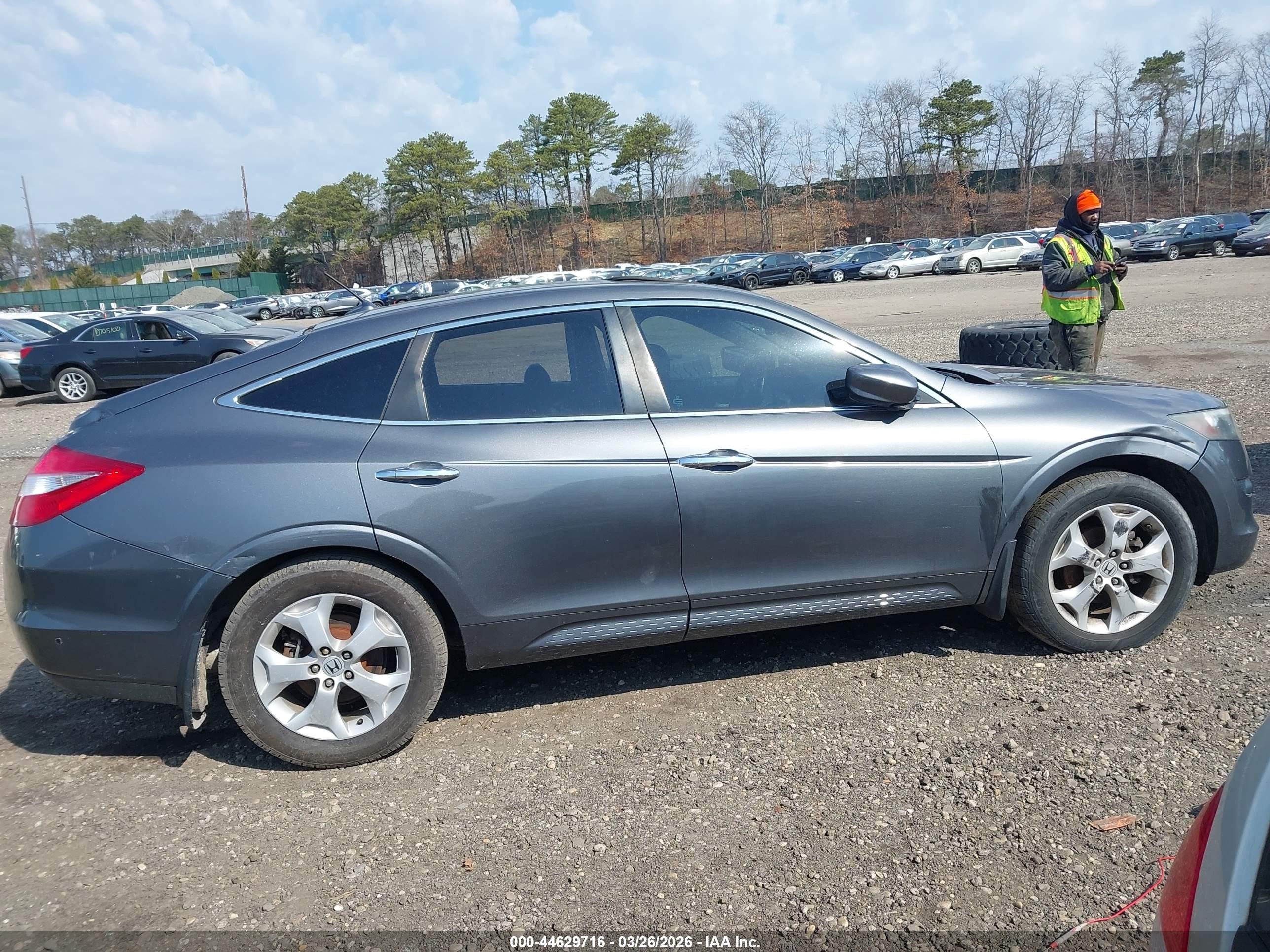 2011 Honda Accord Crosstour Ex-l Gray vin: 5J6TF2H51BL000821
