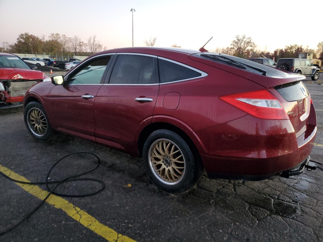2011 Honda Accord Crosstour Exl Burgundy vin: 5J6TF2H51BL004545