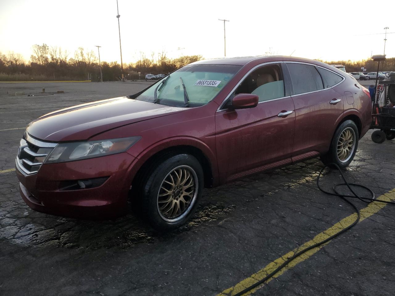 2011 Honda Accord Crosstour Exl Burgundy vin: 5J6TF2H51BL004545