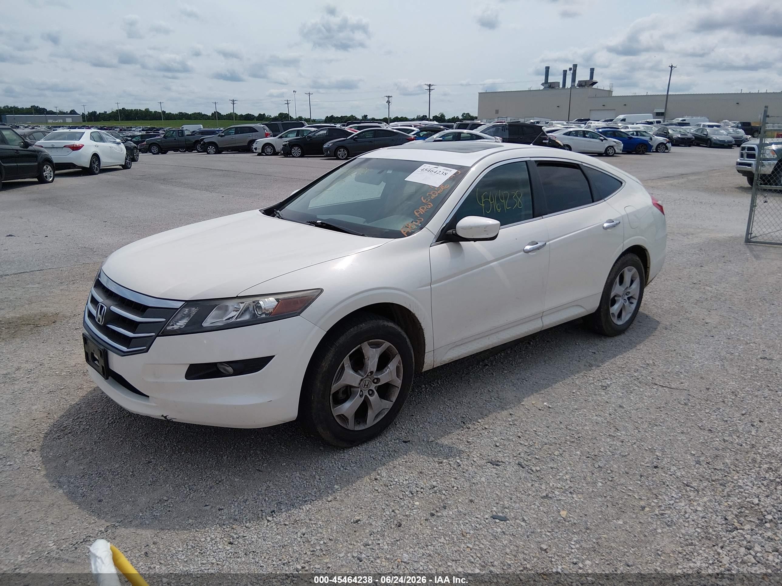 2012 Honda Crosstour Ex-l White vin: 5J6TF2H51CL011030