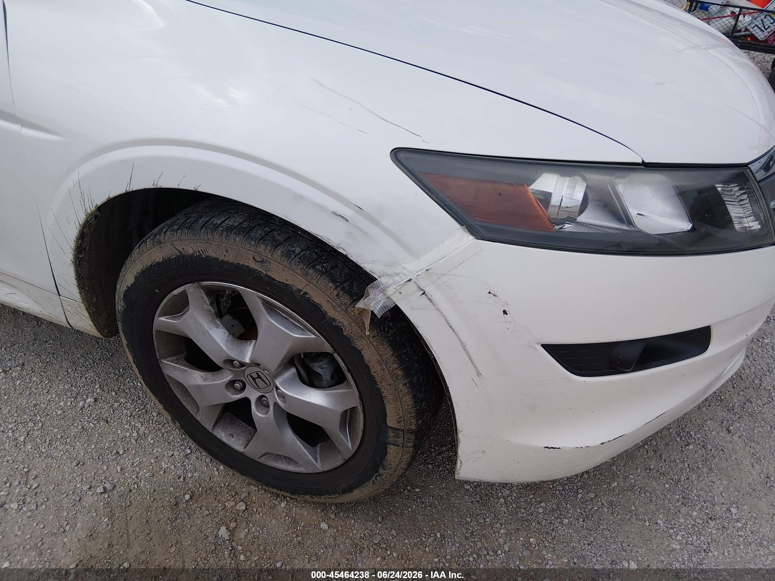 2012 Honda Crosstour Ex-l White vin: 5J6TF2H51CL011030