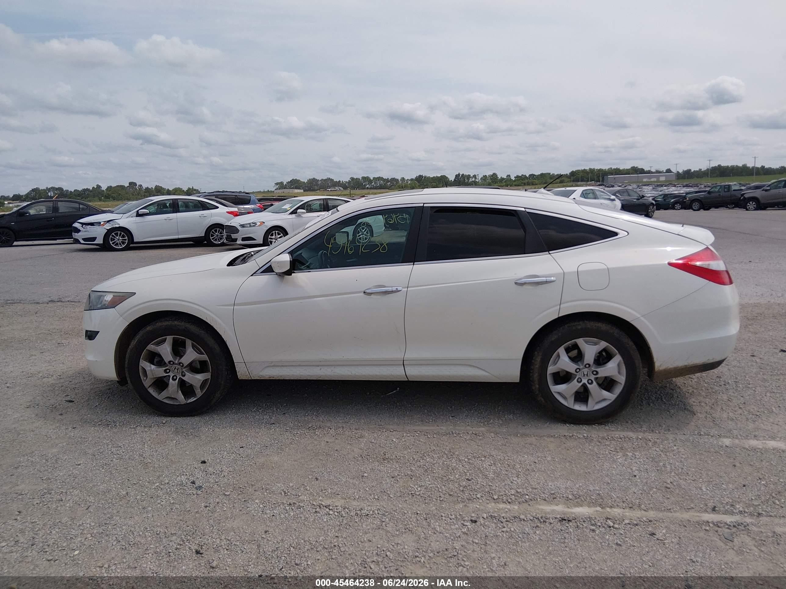 2012 Honda Crosstour Ex-l White vin: 5J6TF2H51CL011030