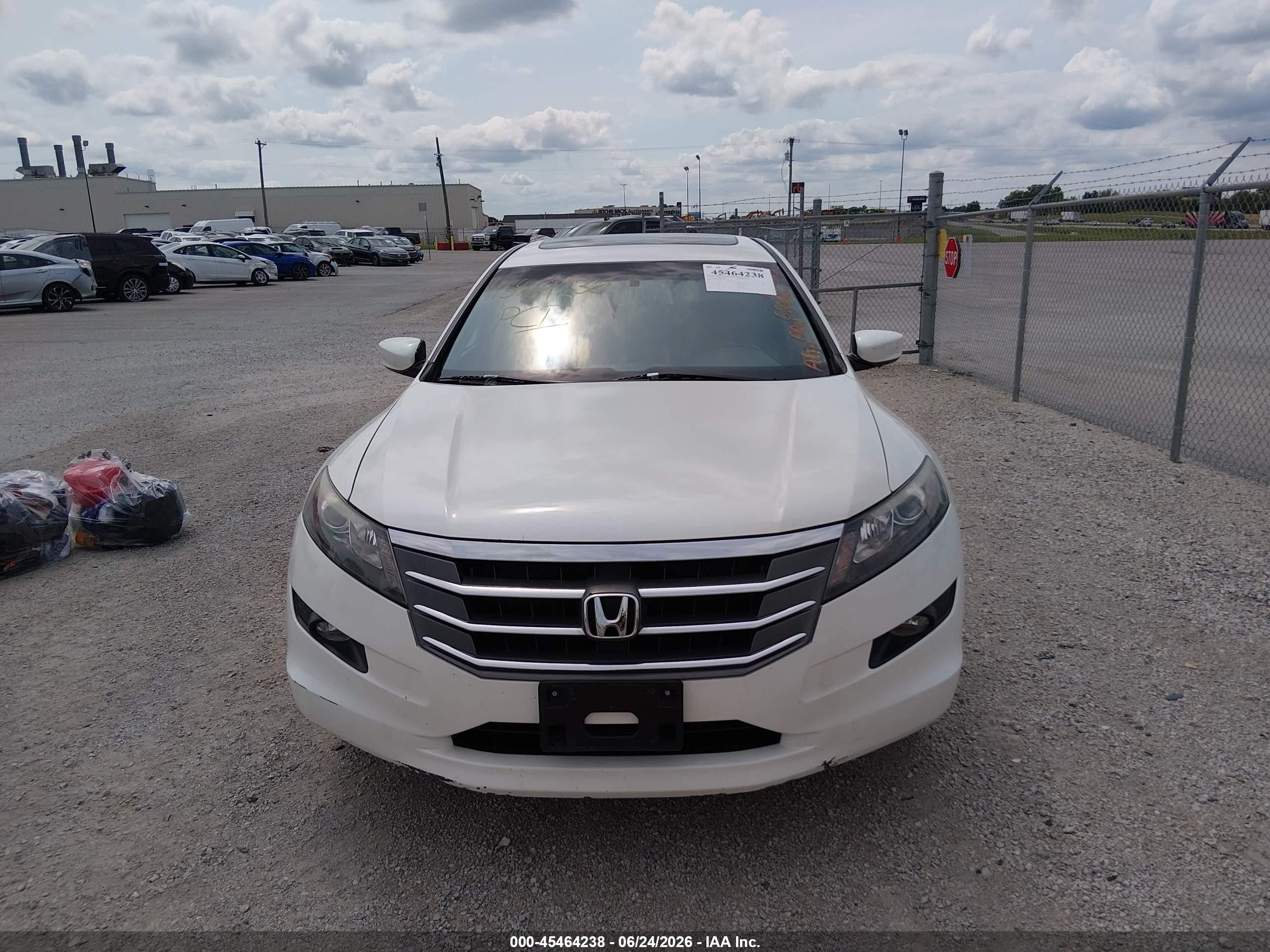 2012 Honda Crosstour Ex-l White vin: 5J6TF2H51CL011030