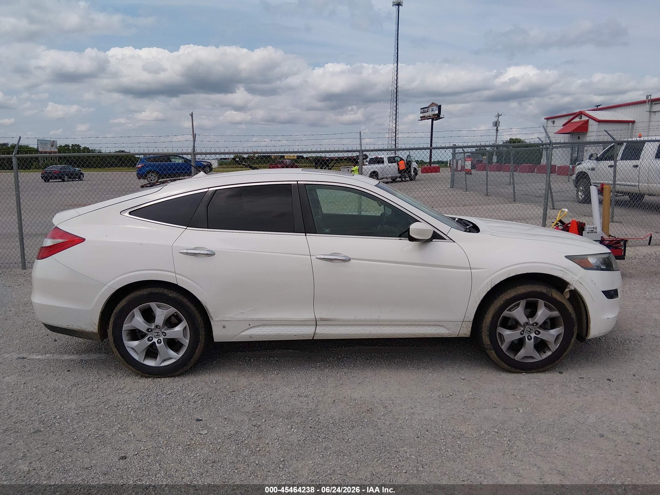 2012 Honda Crosstour Ex-l White vin: 5J6TF2H51CL011030