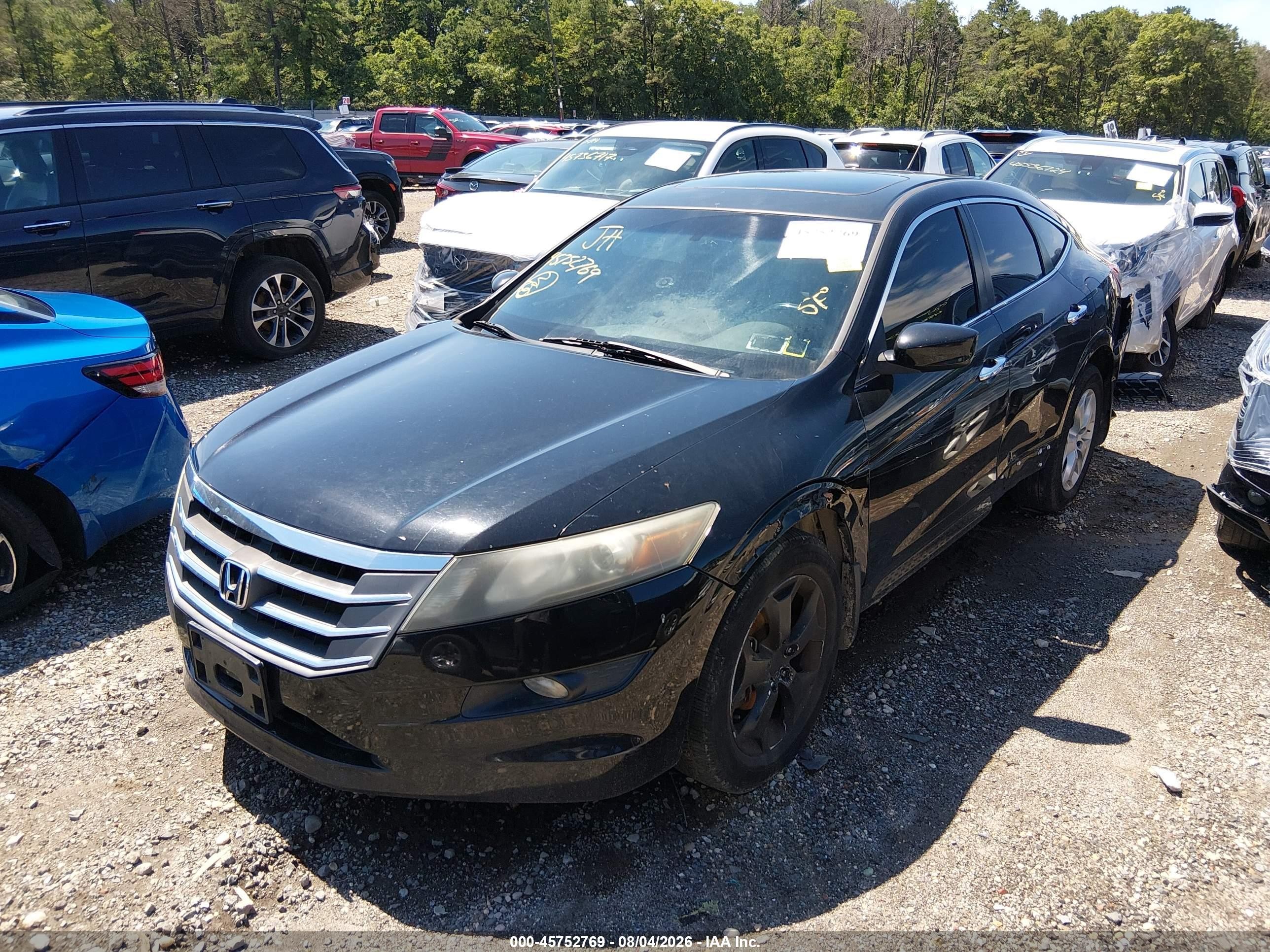 2012 Honda Crosstour Ex-l Black vin: 5J6TF2H51CL011349