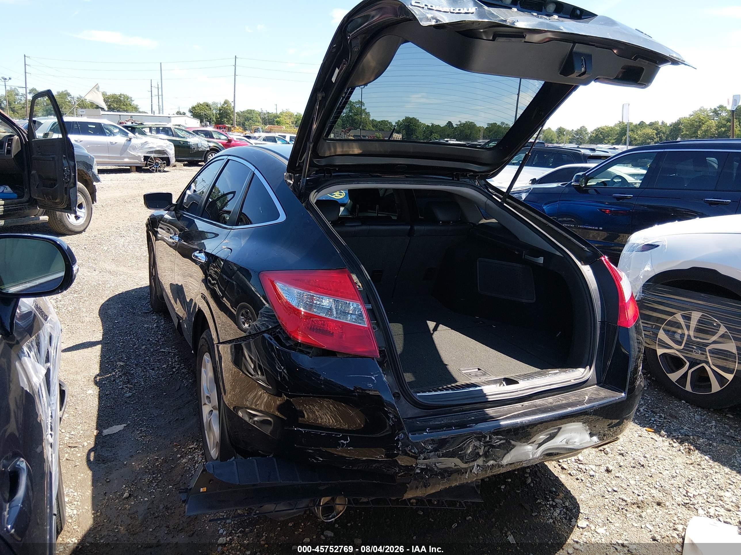 2012 Honda Crosstour Ex-l Black vin: 5J6TF2H51CL011349