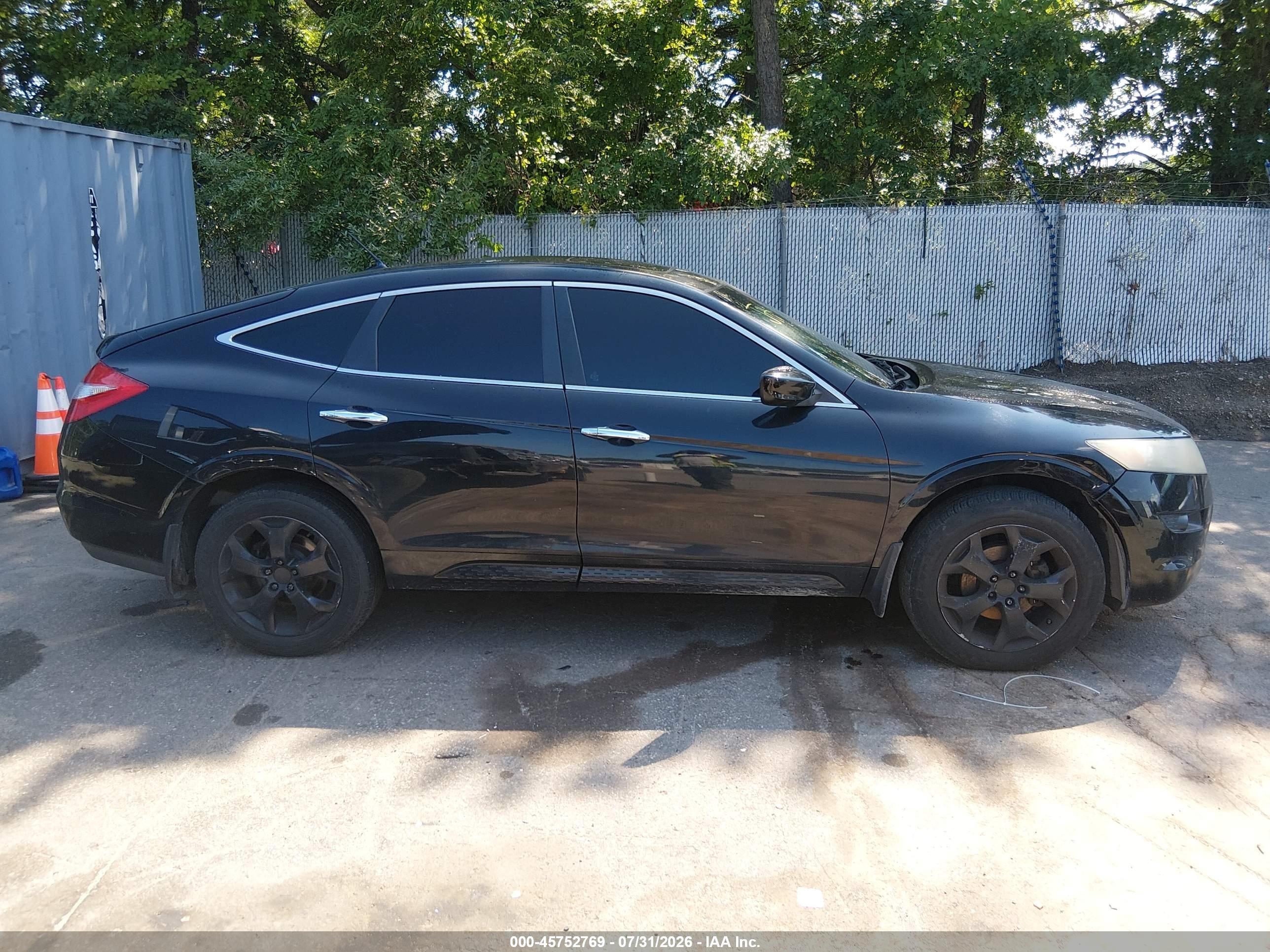 2012 Honda Crosstour Ex-l Black vin: 5J6TF2H51CL011349