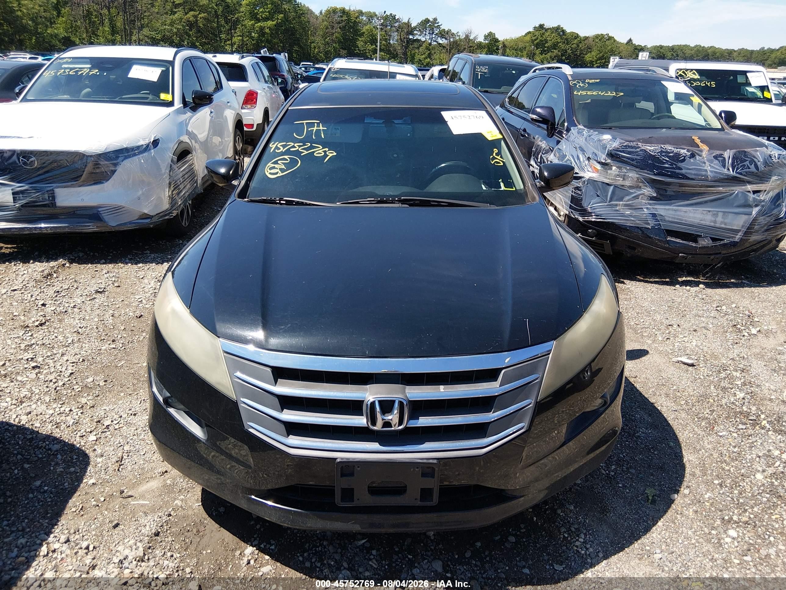 2012 Honda Crosstour Ex-l Black vin: 5J6TF2H51CL011349