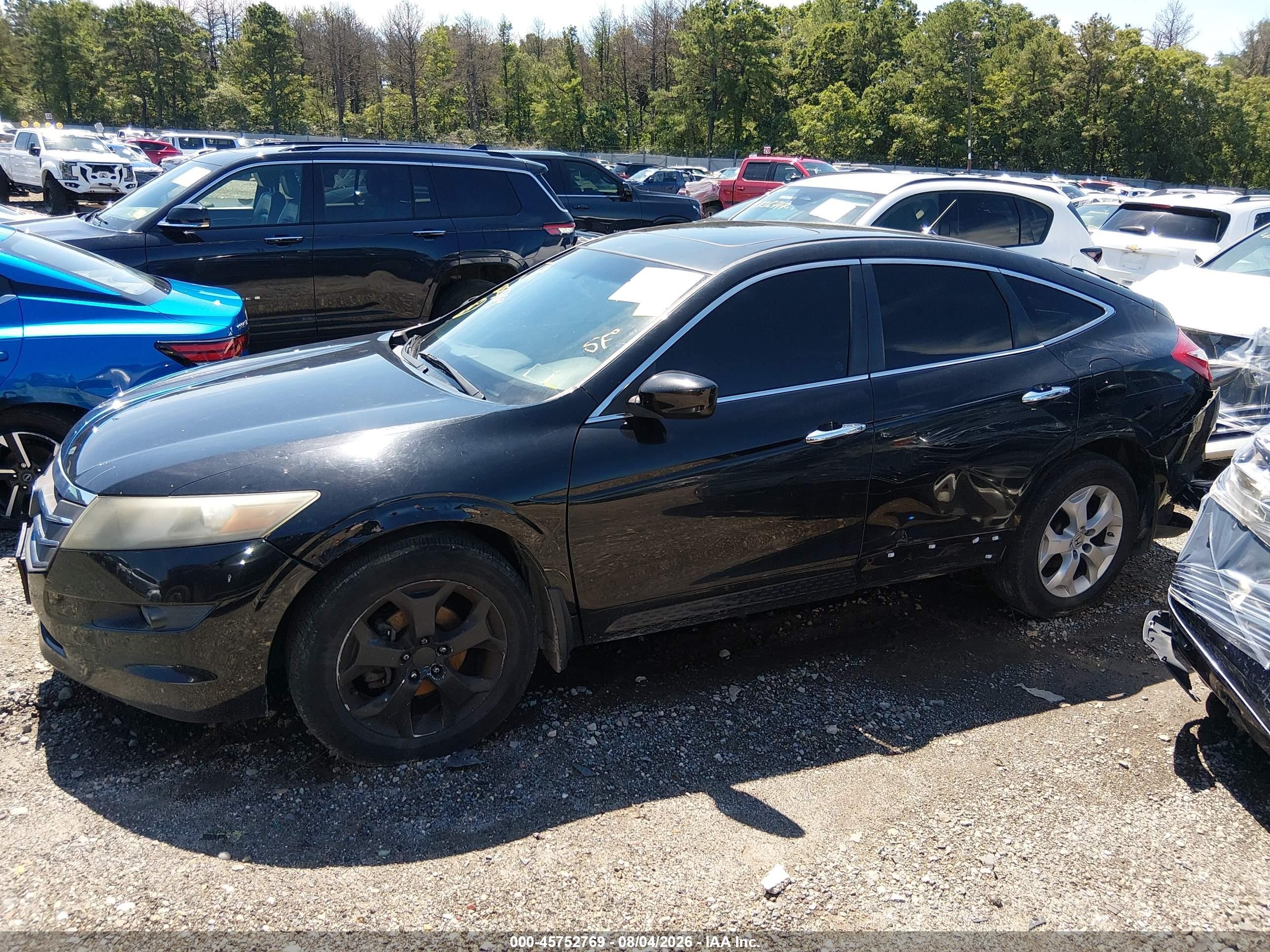 2012 Honda Crosstour Ex-l Black vin: 5J6TF2H51CL011349