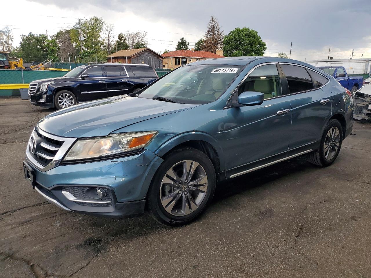 2013 Honda Crosstour Exl Blue vin: 5J6TF2H51DL002832