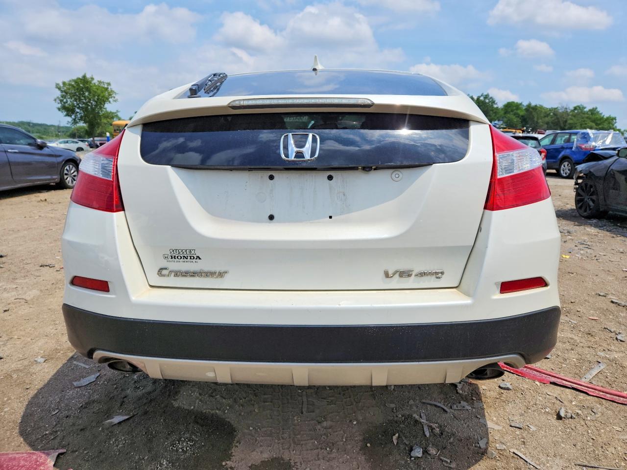 2013 Honda Crosstour Exl White vin: 5J6TF2H51DL003320