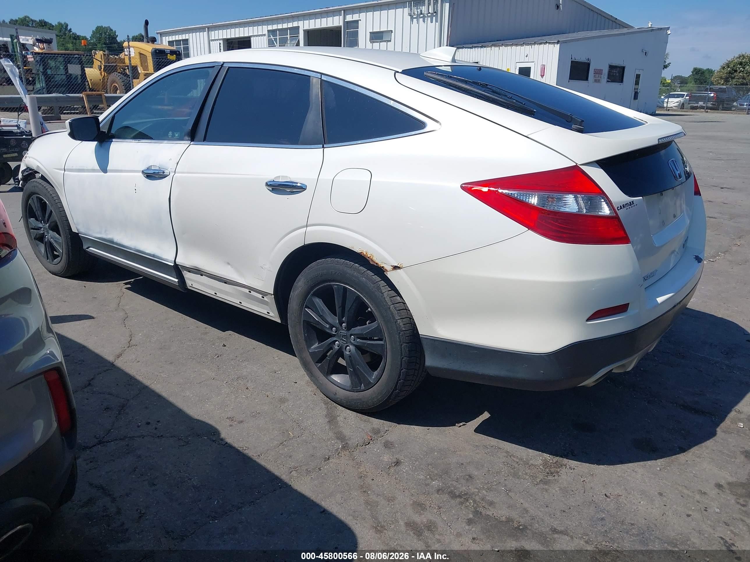 2014 Honda Crosstour Ex-l V6 White vin: 5J6TF2H51EL001441