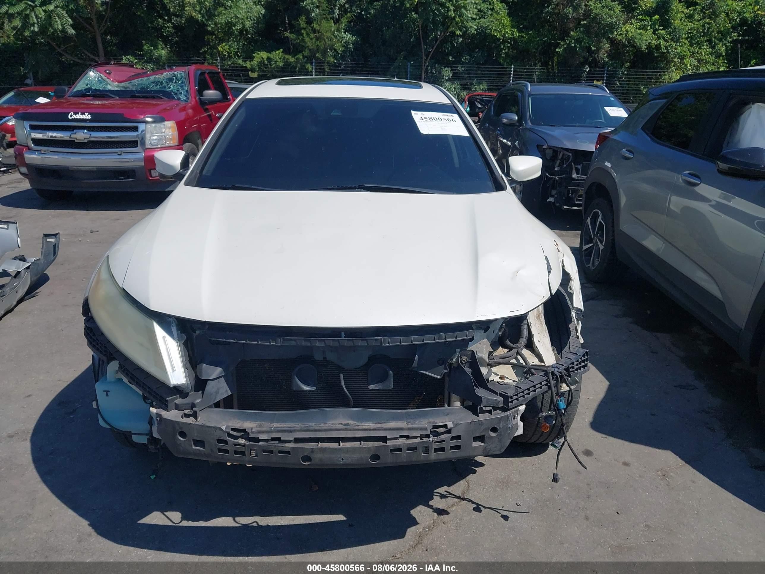 2014 Honda Crosstour Ex-l V6 White vin: 5J6TF2H51EL001441