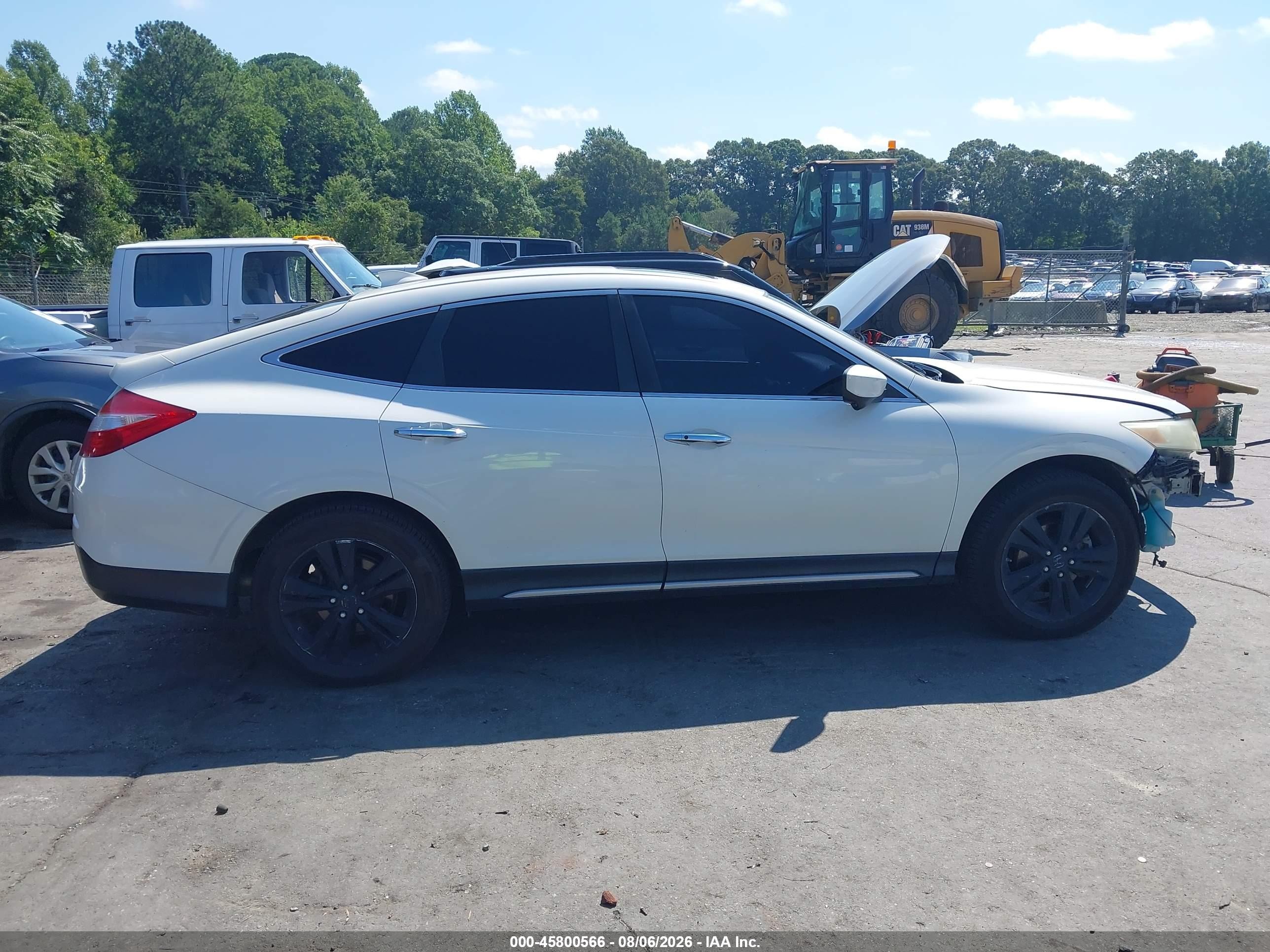 2014 Honda Crosstour Ex-l V6 White vin: 5J6TF2H51EL001441