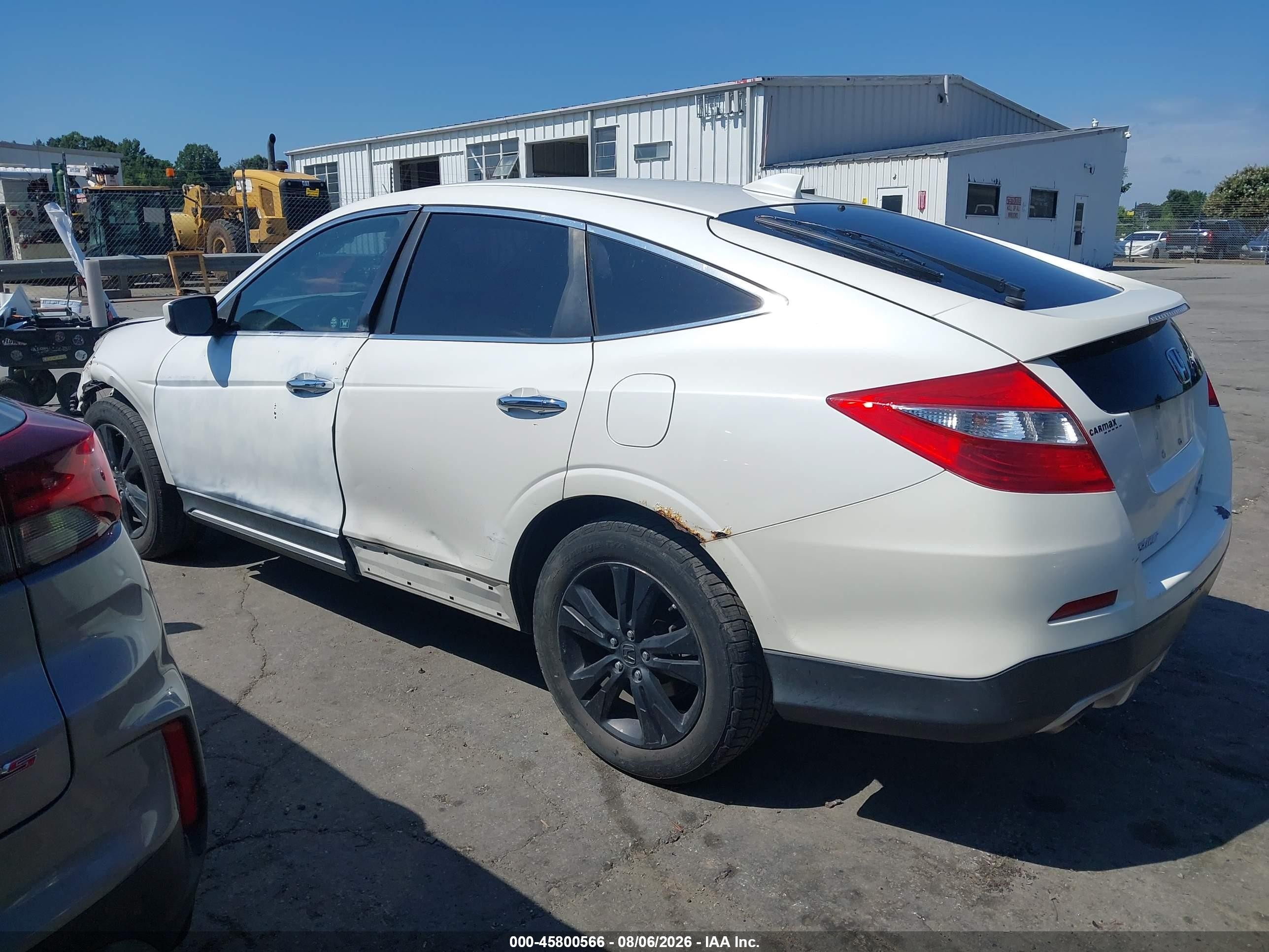 2014 Honda Crosstour Ex-l V6 White vin: 5J6TF2H51EL001441