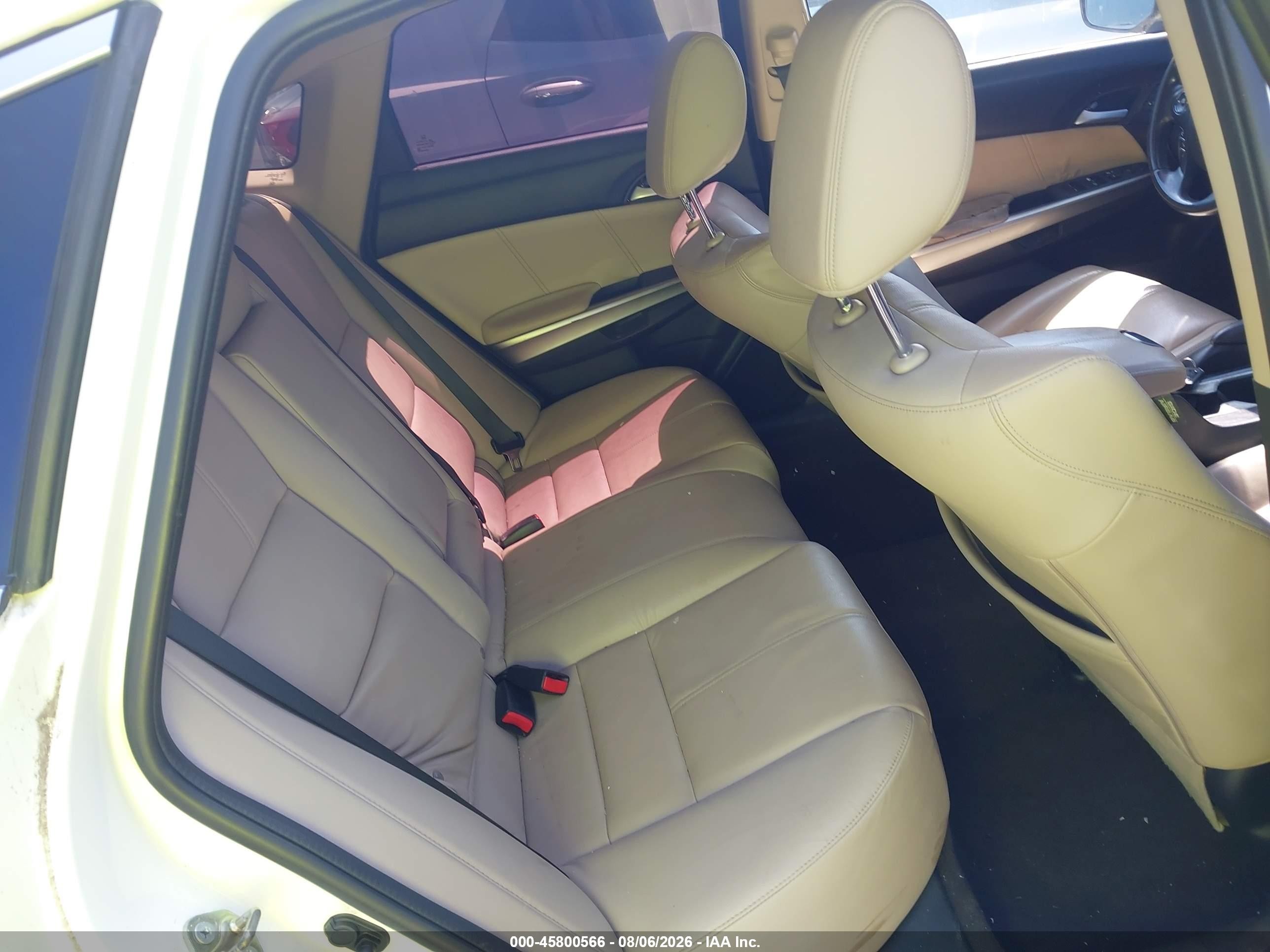 2014 Honda Crosstour Ex-l V6 White vin: 5J6TF2H51EL001441