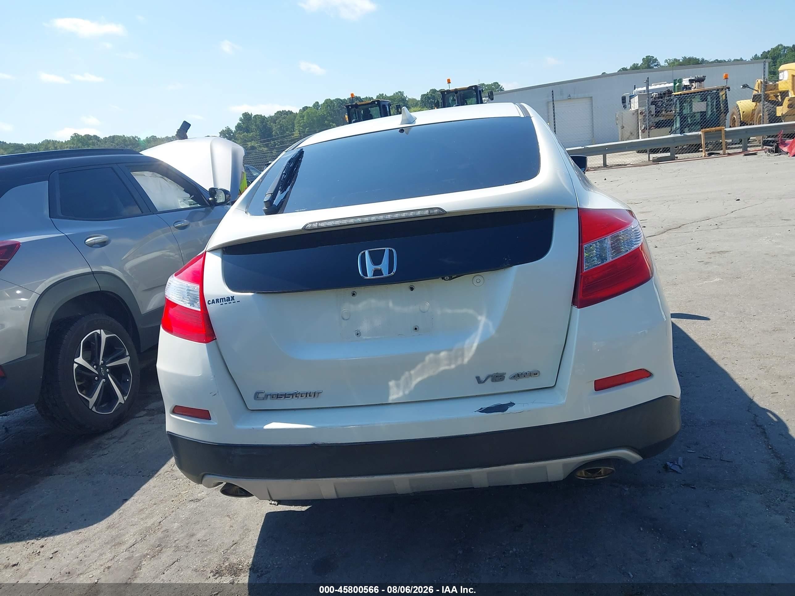 2014 Honda Crosstour Ex-l V6 White vin: 5J6TF2H51EL001441