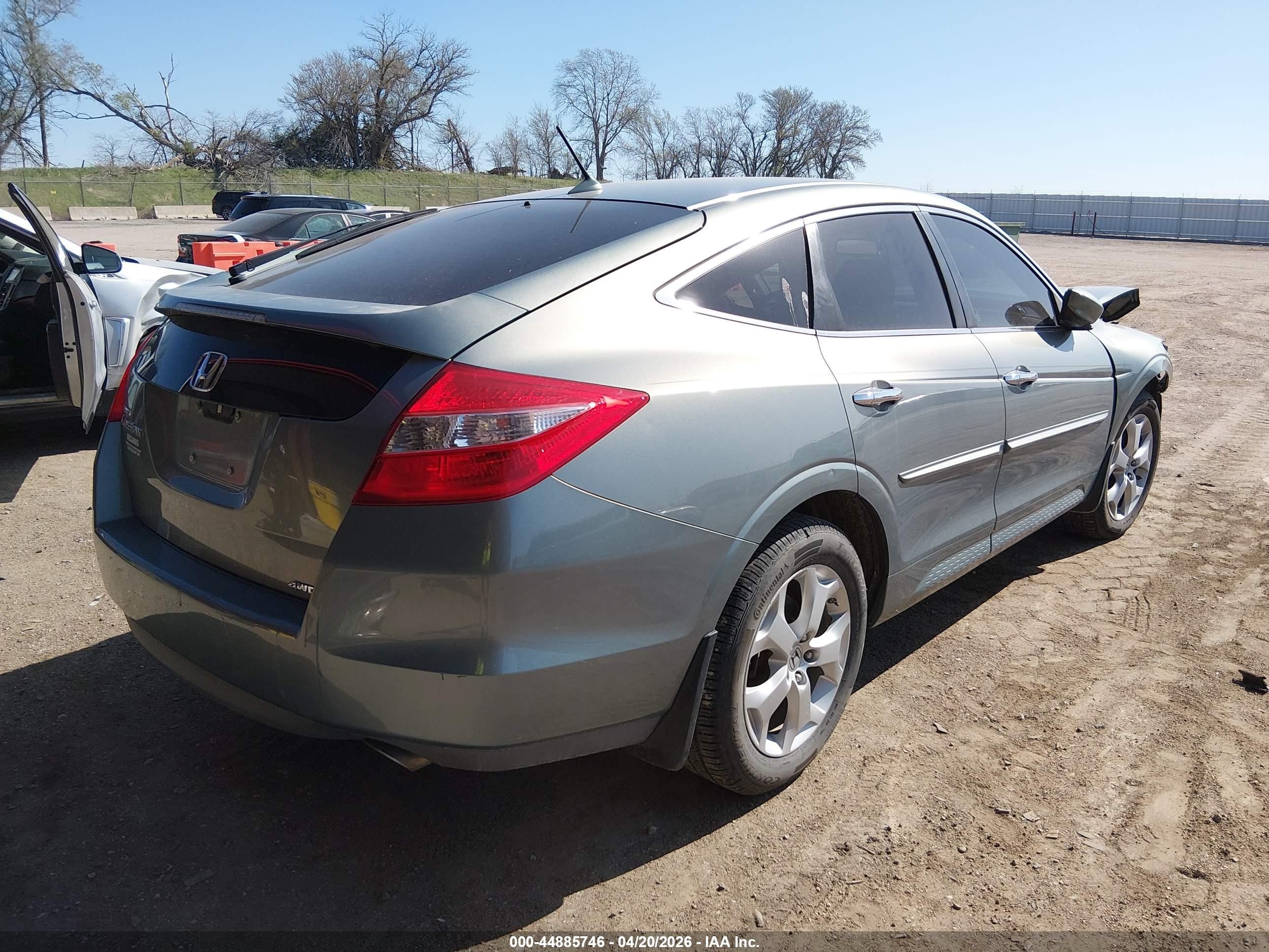 2010 Honda Accord Crosstour Ex-l Blue vin: 5J6TF2H52AL001376