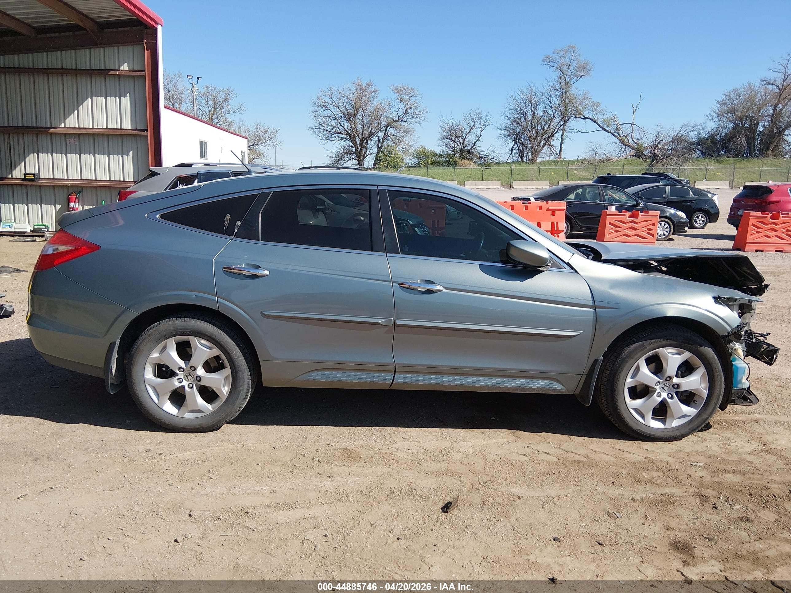 2010 Honda Accord Crosstour Ex-l Blue vin: 5J6TF2H52AL001376