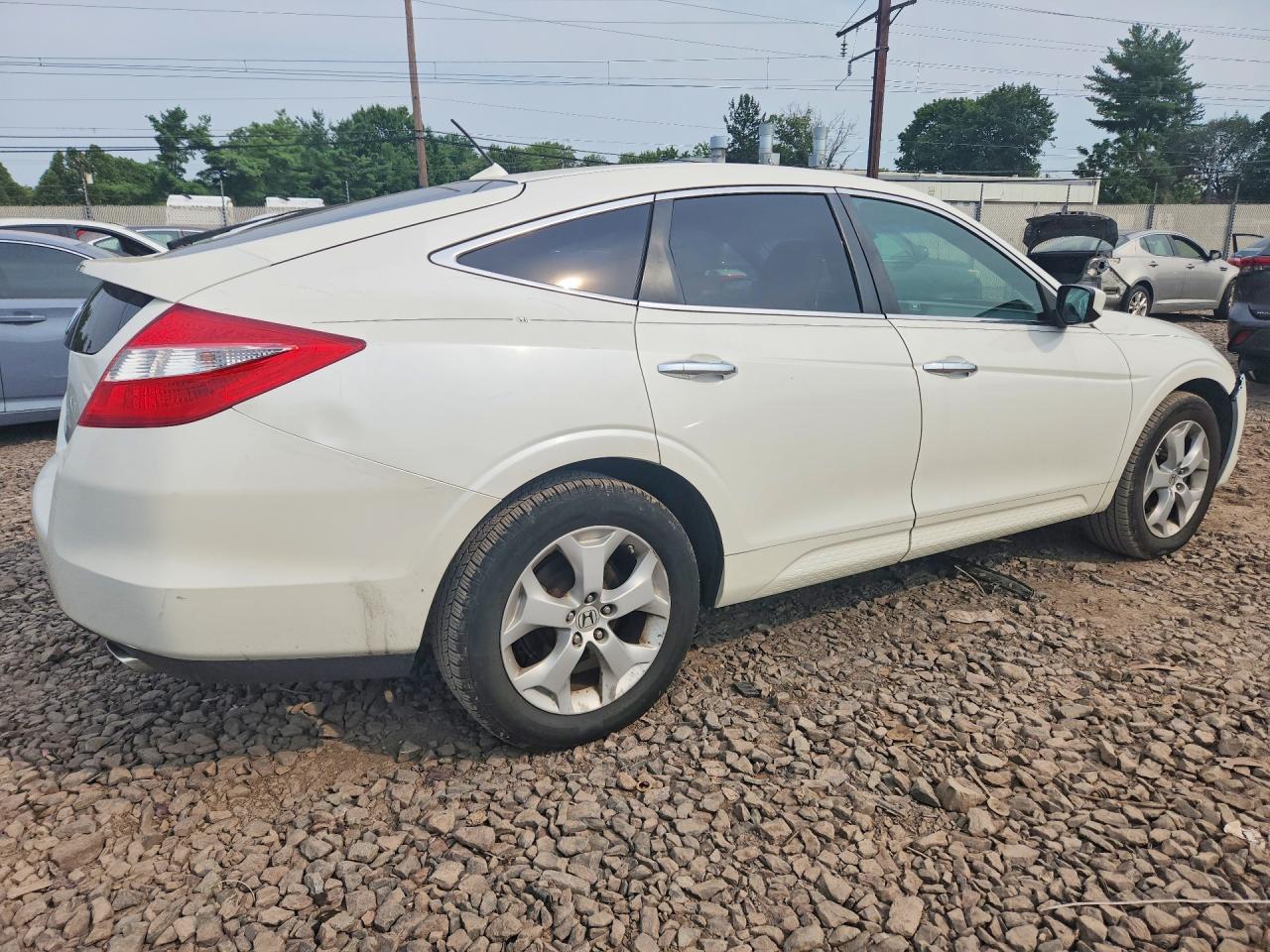 2011 Honda Accord Crosstour Exl White vin: 5J6TF2H52BL005297