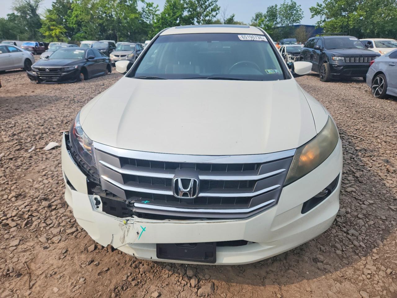 2011 Honda Accord Crosstour Exl White vin: 5J6TF2H52BL005297