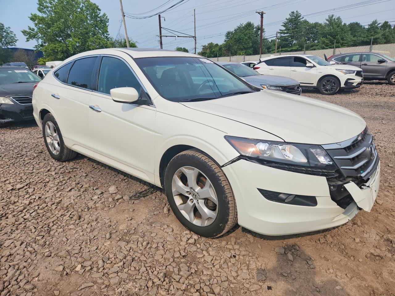 2011 Honda Accord Crosstour Exl White vin: 5J6TF2H52BL005297