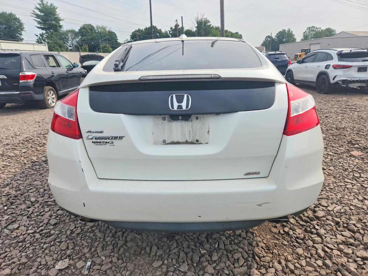 2011 Honda Accord Crosstour Exl White vin: 5J6TF2H52BL005297