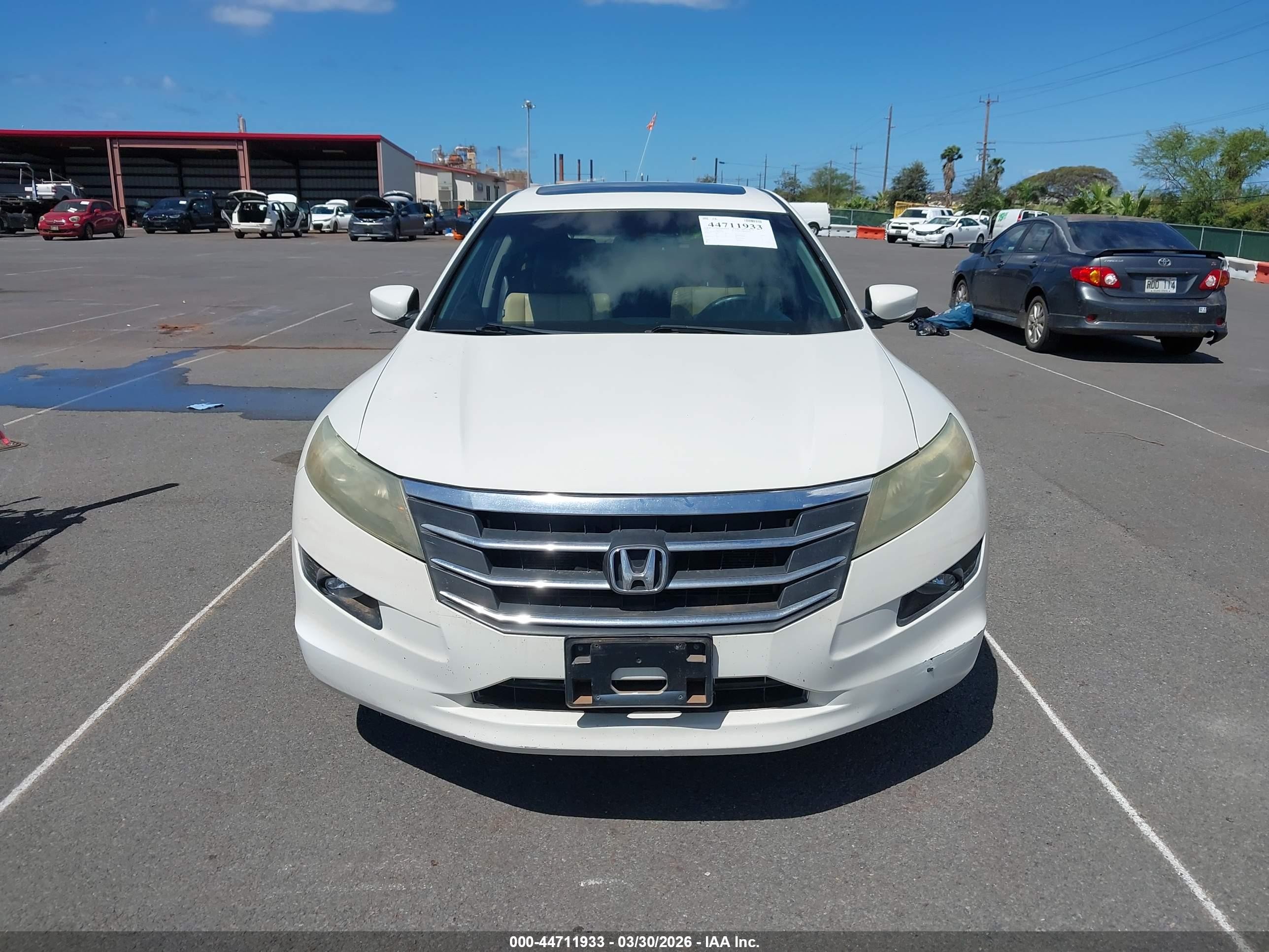 2011 Honda Accord Crosstour Ex-l White vin: 5J6TF2H52BL007096