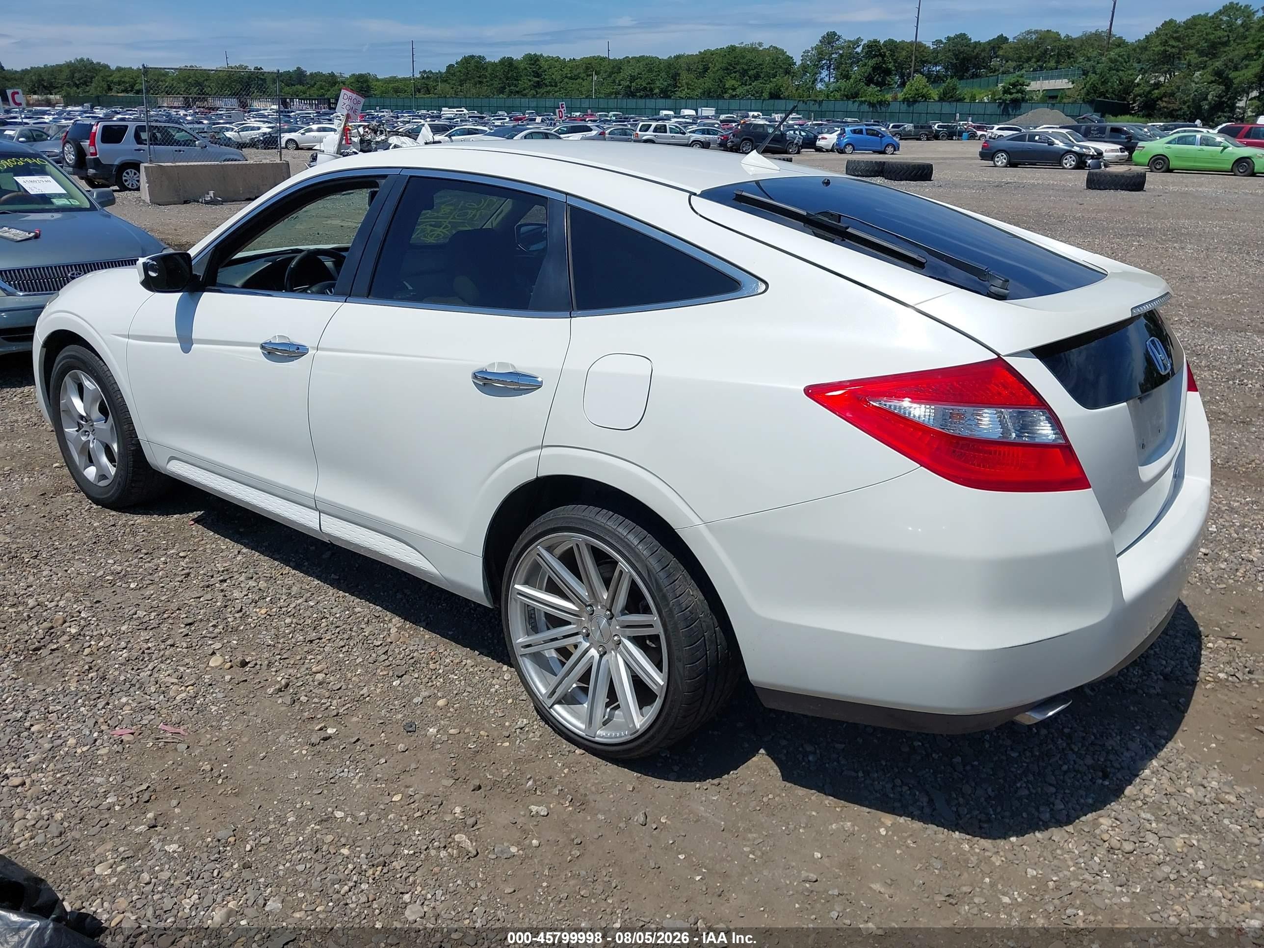 2012 Honda Crosstour Ex-l White vin: 5J6TF2H52CL000666