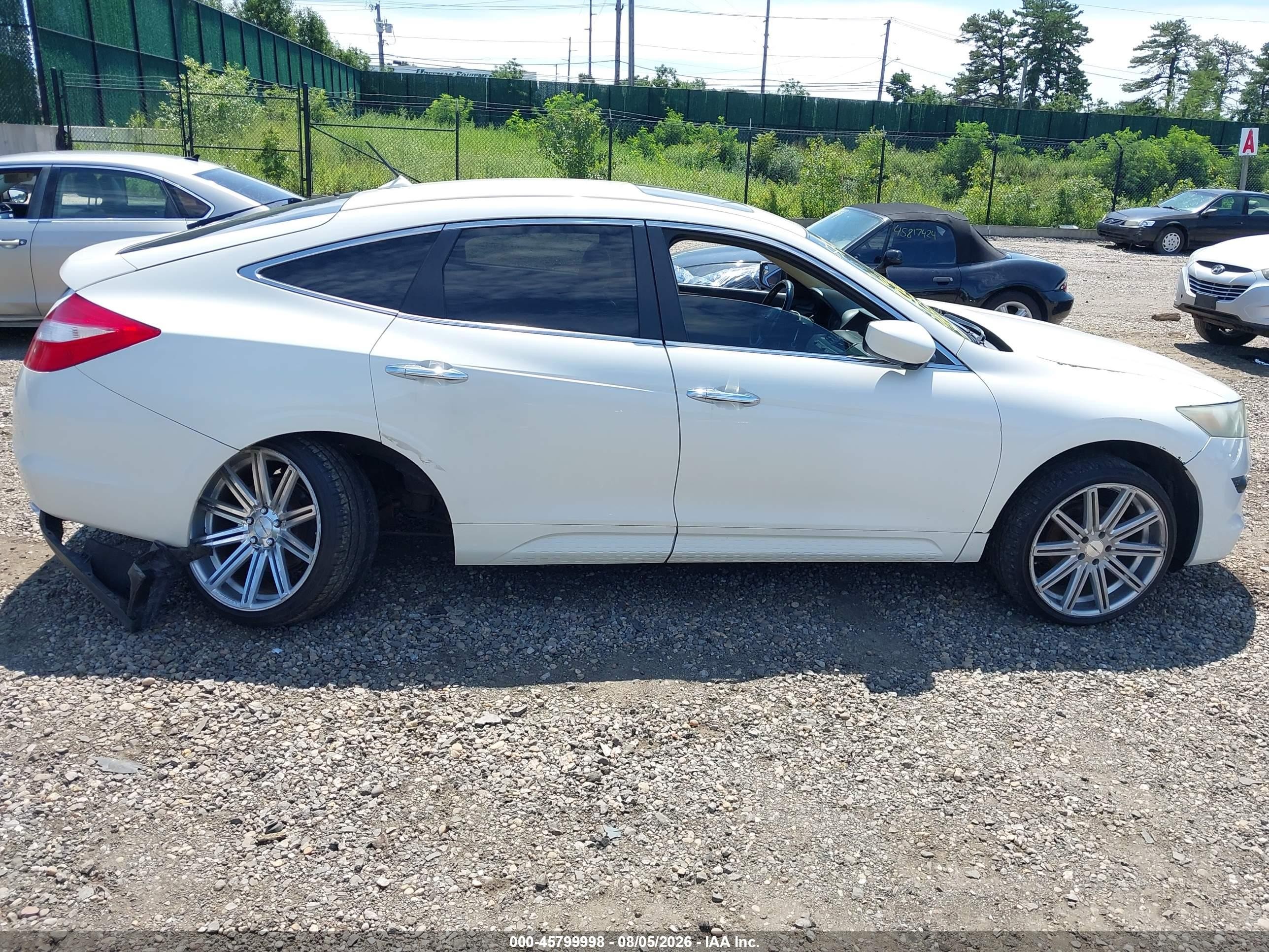 2012 Honda Crosstour Ex-l White vin: 5J6TF2H52CL000666