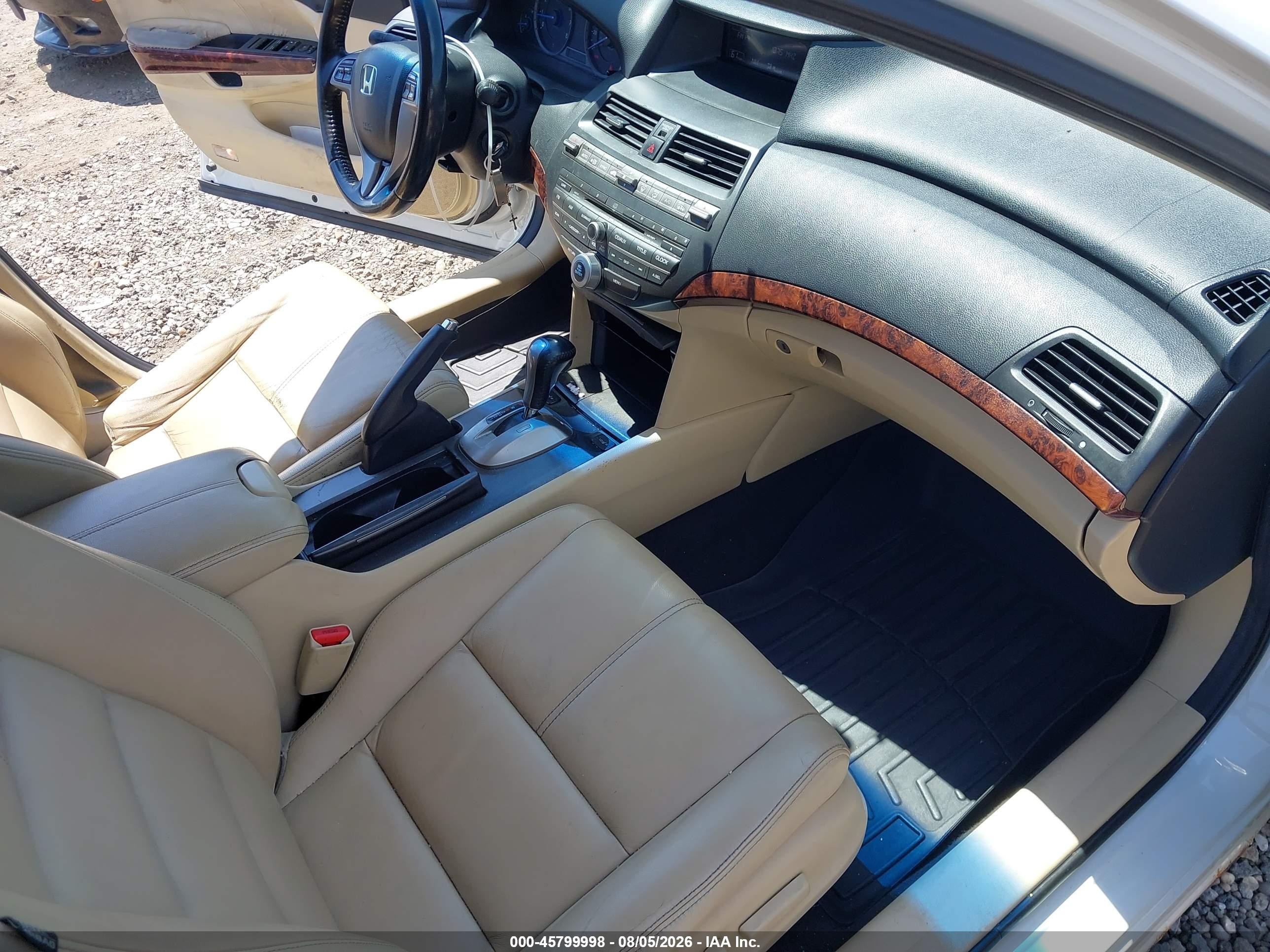 2012 Honda Crosstour Ex-l White vin: 5J6TF2H52CL000666