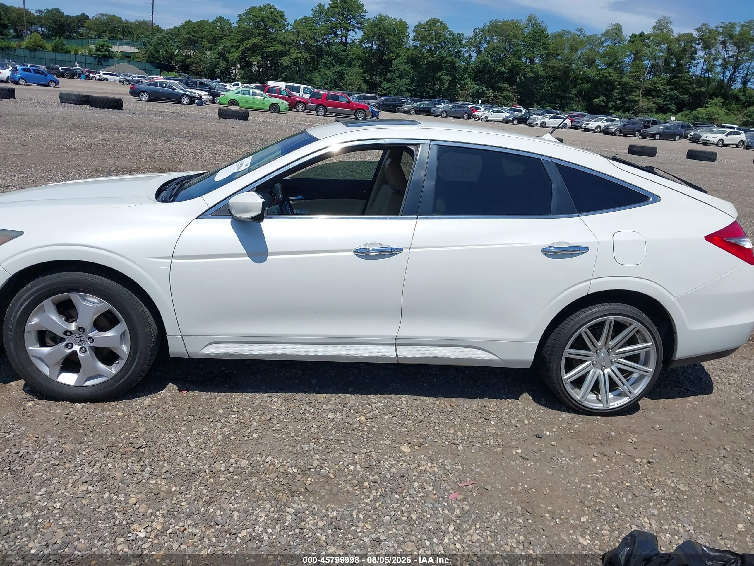 2012 Honda Crosstour Ex-l White vin: 5J6TF2H52CL000666