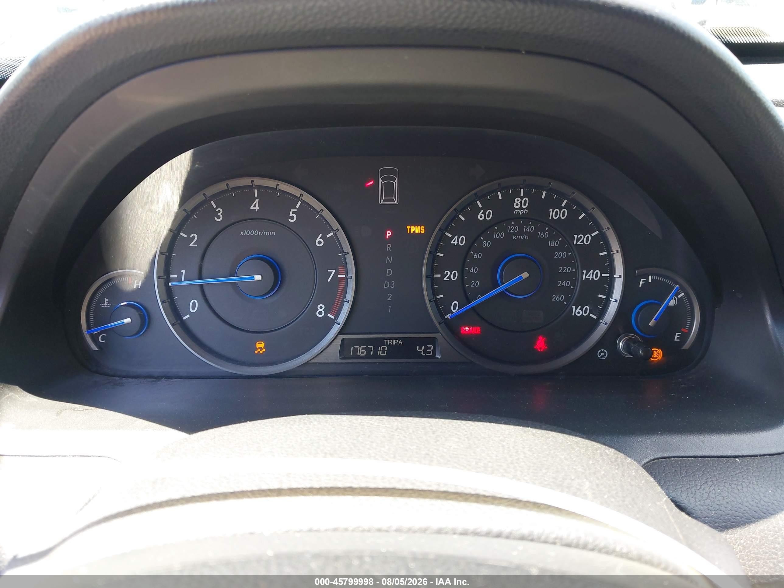 2012 Honda Crosstour Ex-l White vin: 5J6TF2H52CL000666