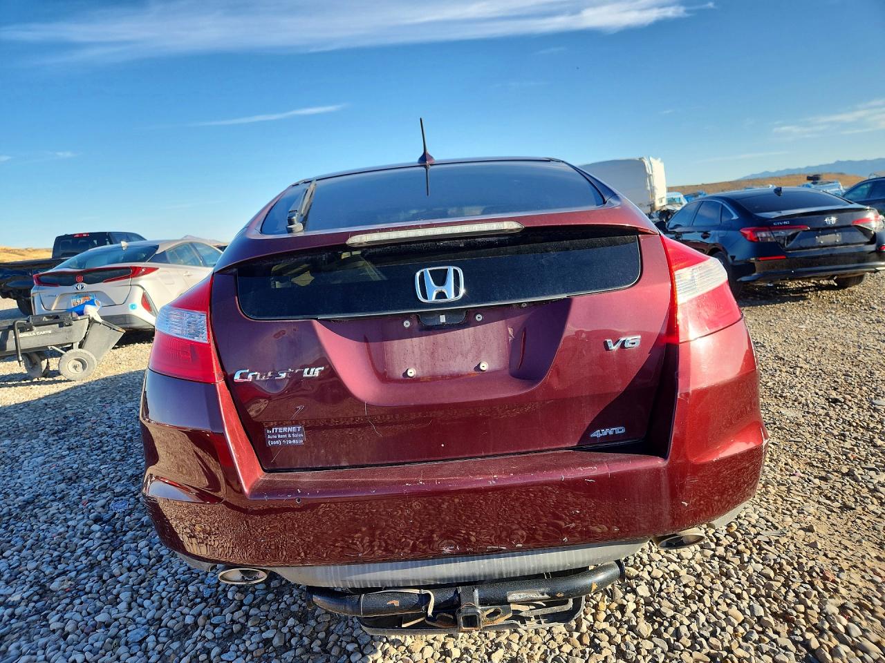 2012 Honda Crosstour Exl Бордовый vin: 5J6TF2H52CL003809
