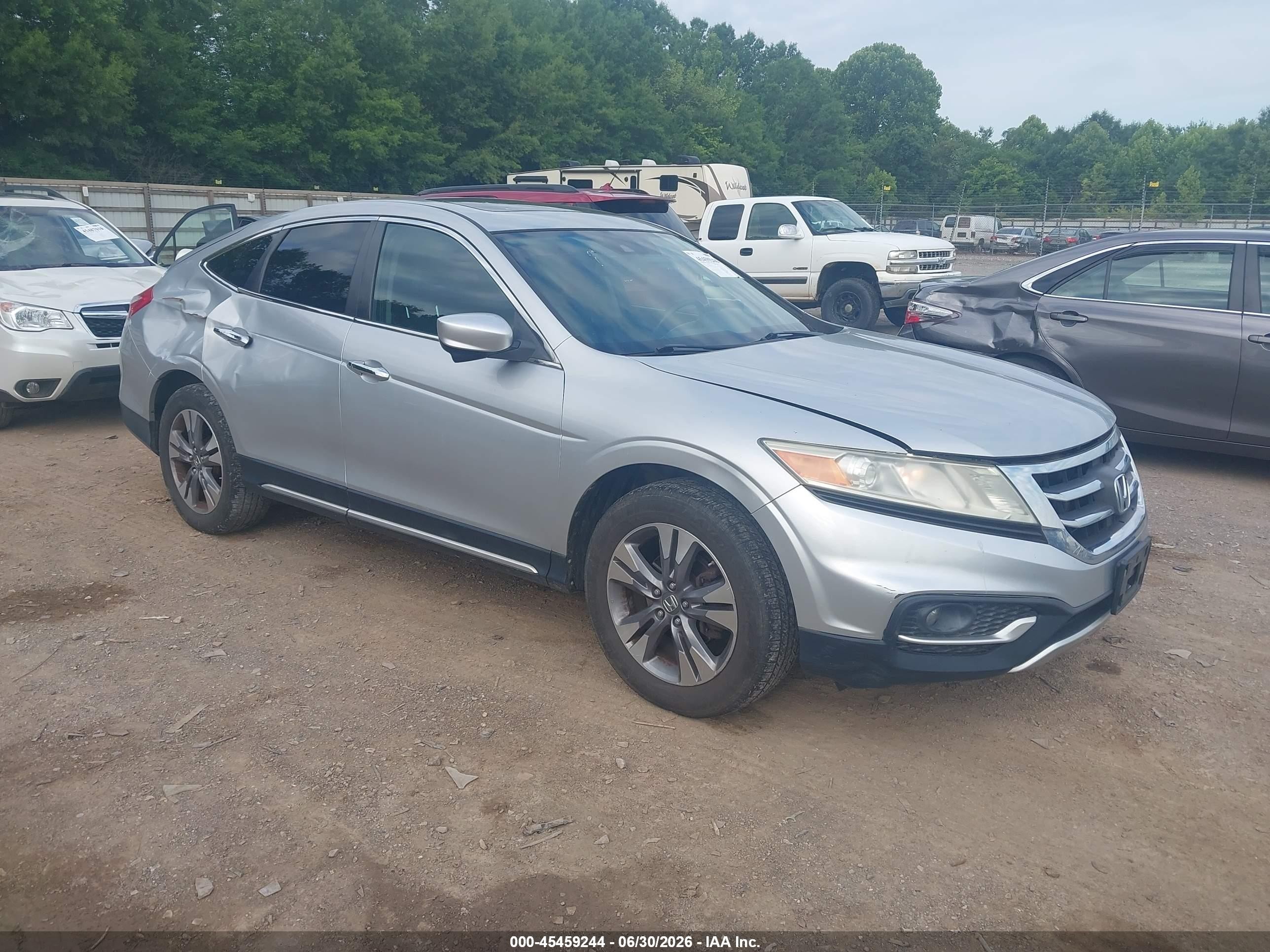 2013 Honda Crosstour Ex-l V6 Silver vin: 5J6TF2H52DL000586