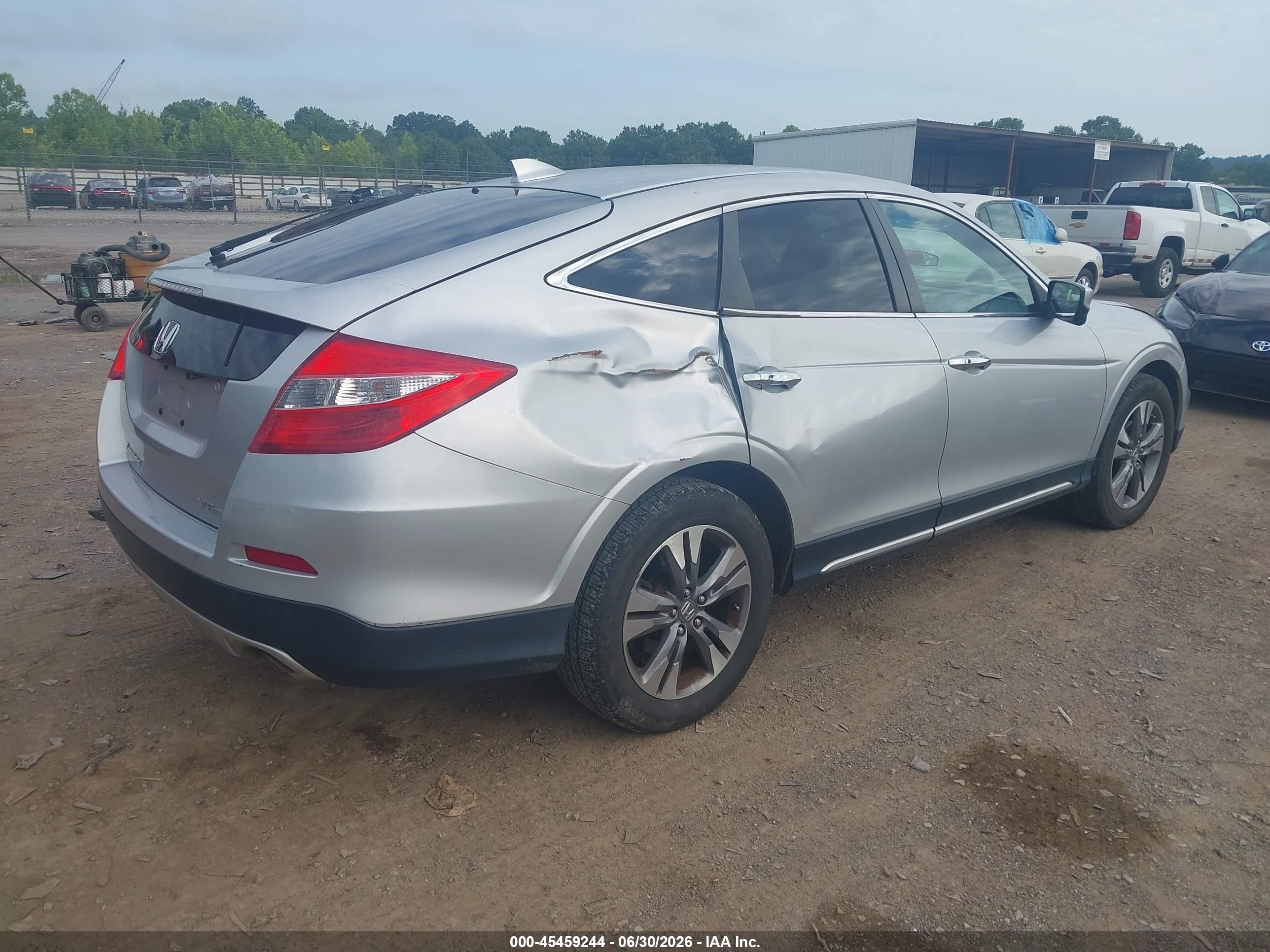 2013 Honda Crosstour Ex-l V6 Silver vin: 5J6TF2H52DL000586