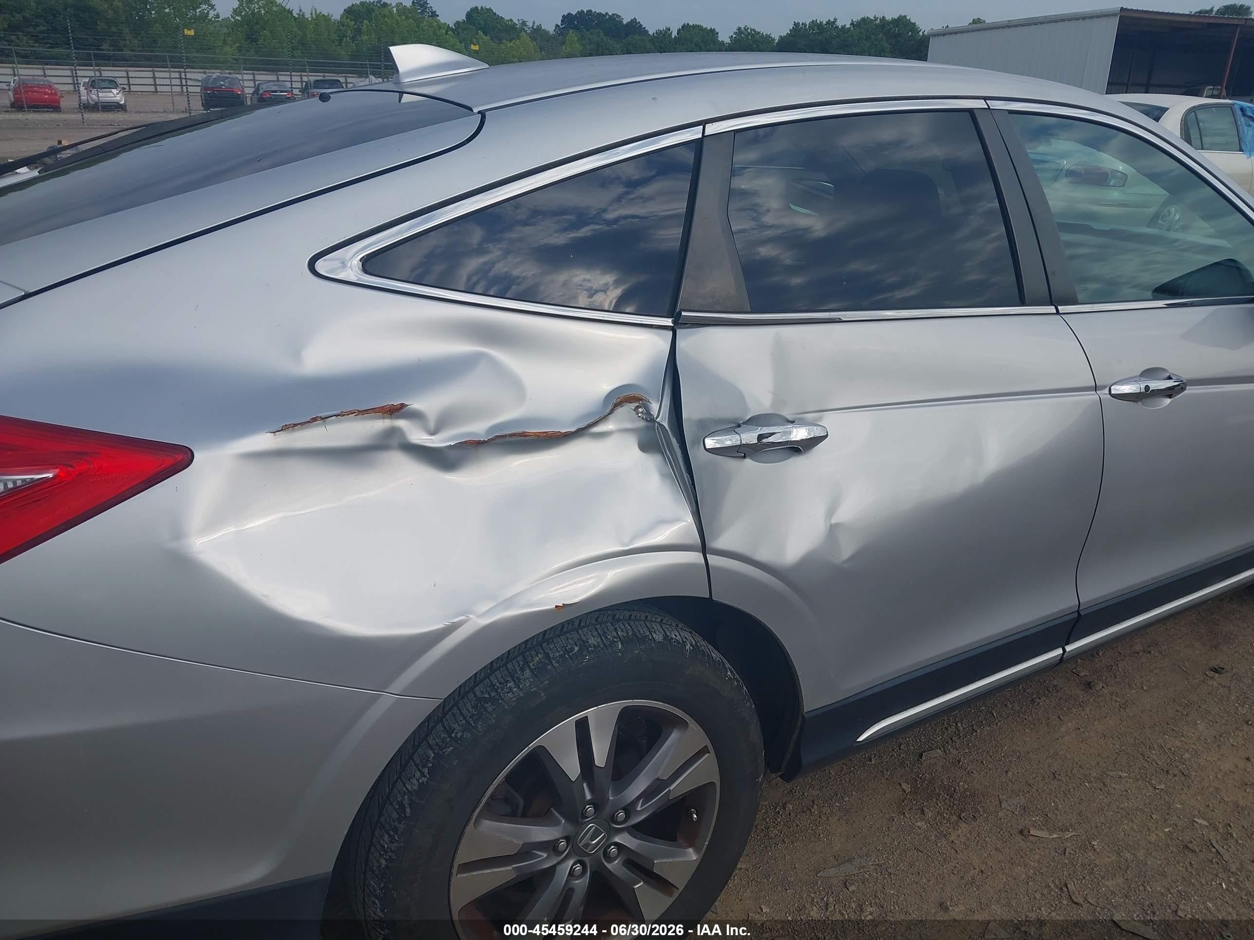 2013 Honda Crosstour Ex-l V6 Silver vin: 5J6TF2H52DL000586