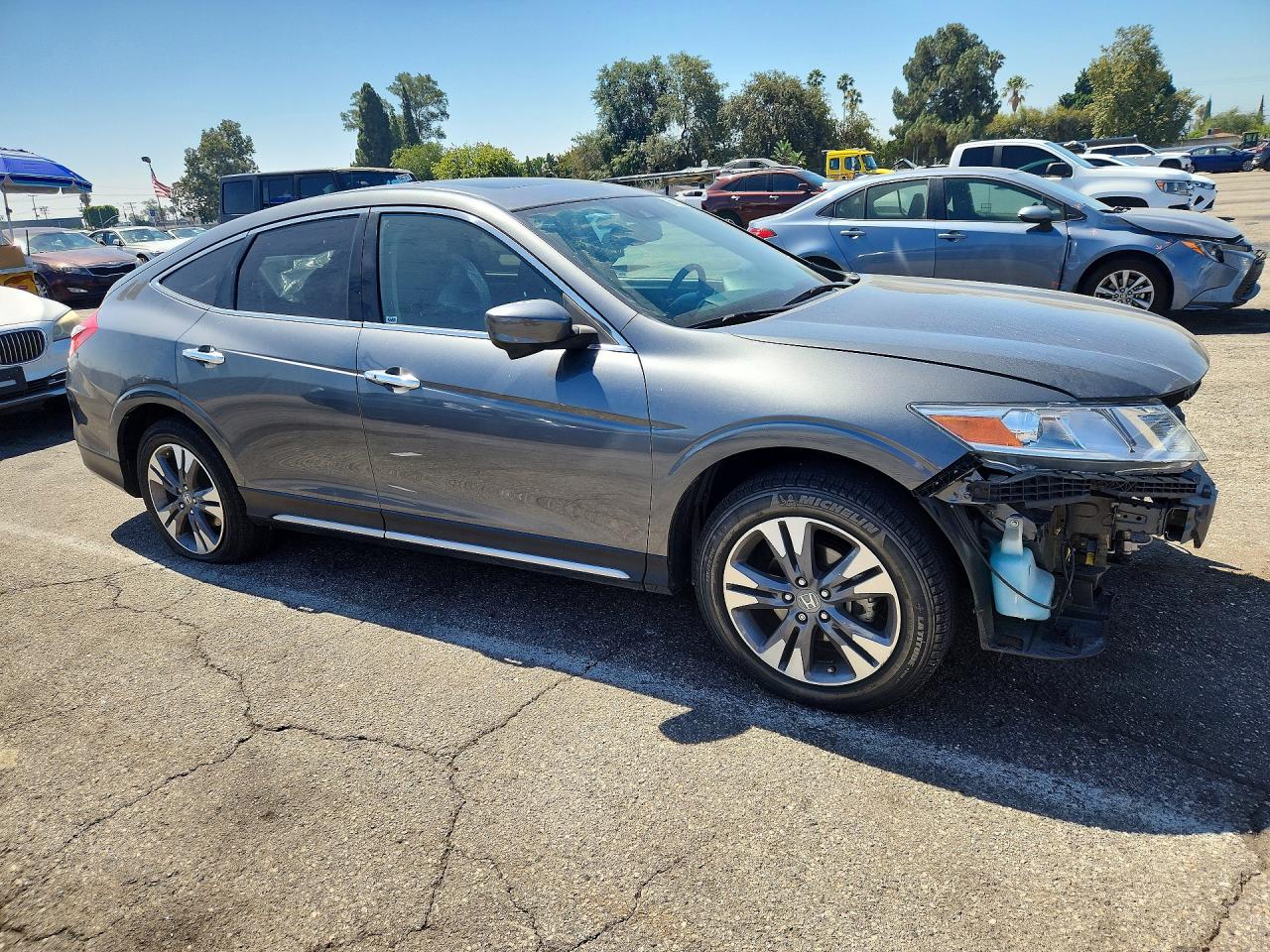 2013 Honda Crosstour Exl Gray vin: 5J6TF2H52DL006517