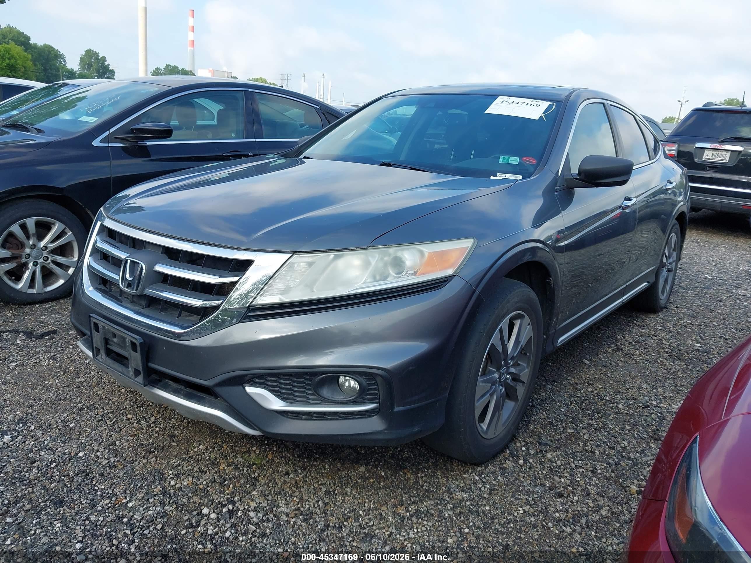 2014 Honda Crosstour Ex-l V6 Gray vin: 5J6TF2H52EL000055
