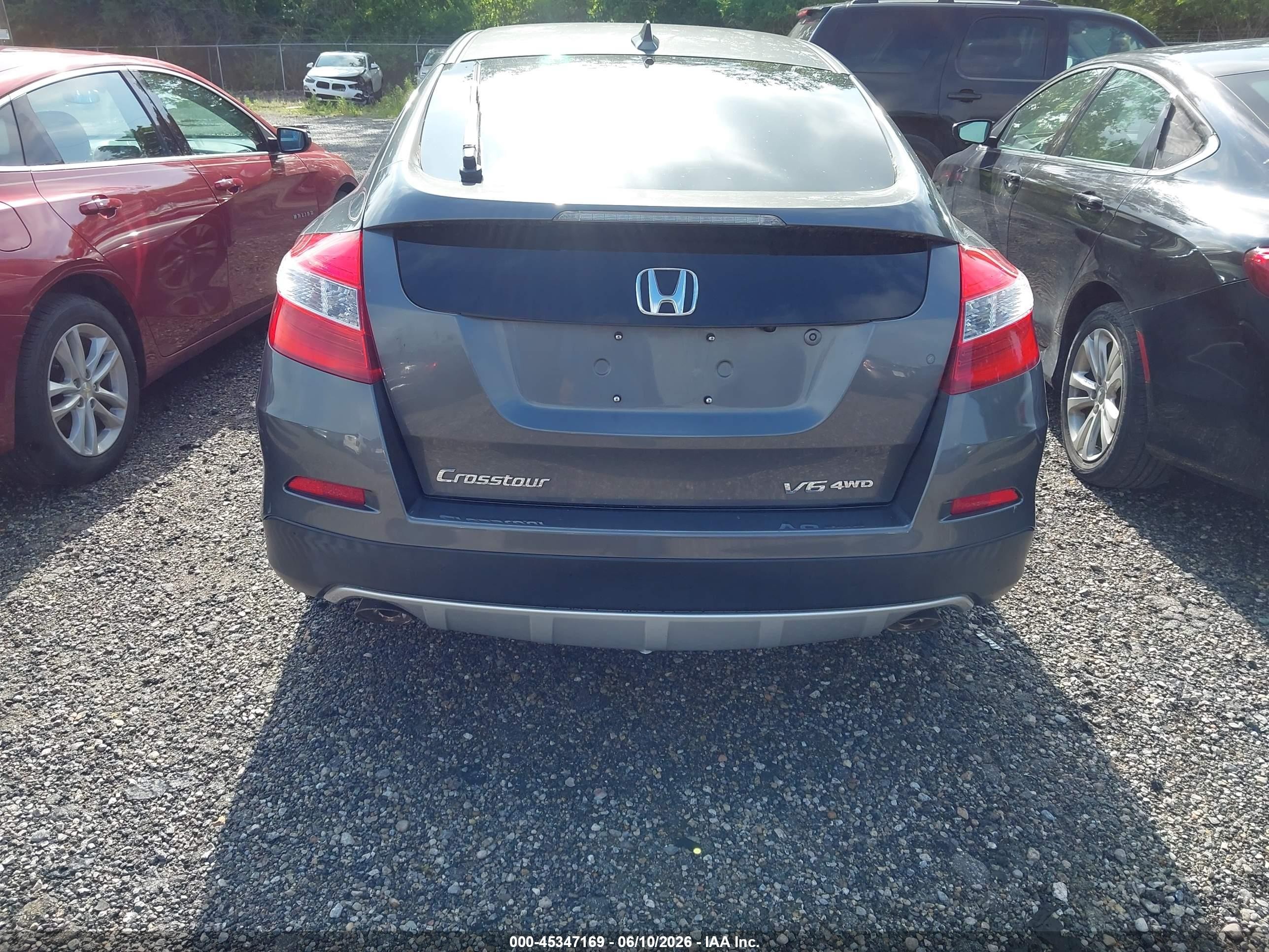 2014 Honda Crosstour Ex-l V6 Gray vin: 5J6TF2H52EL000055