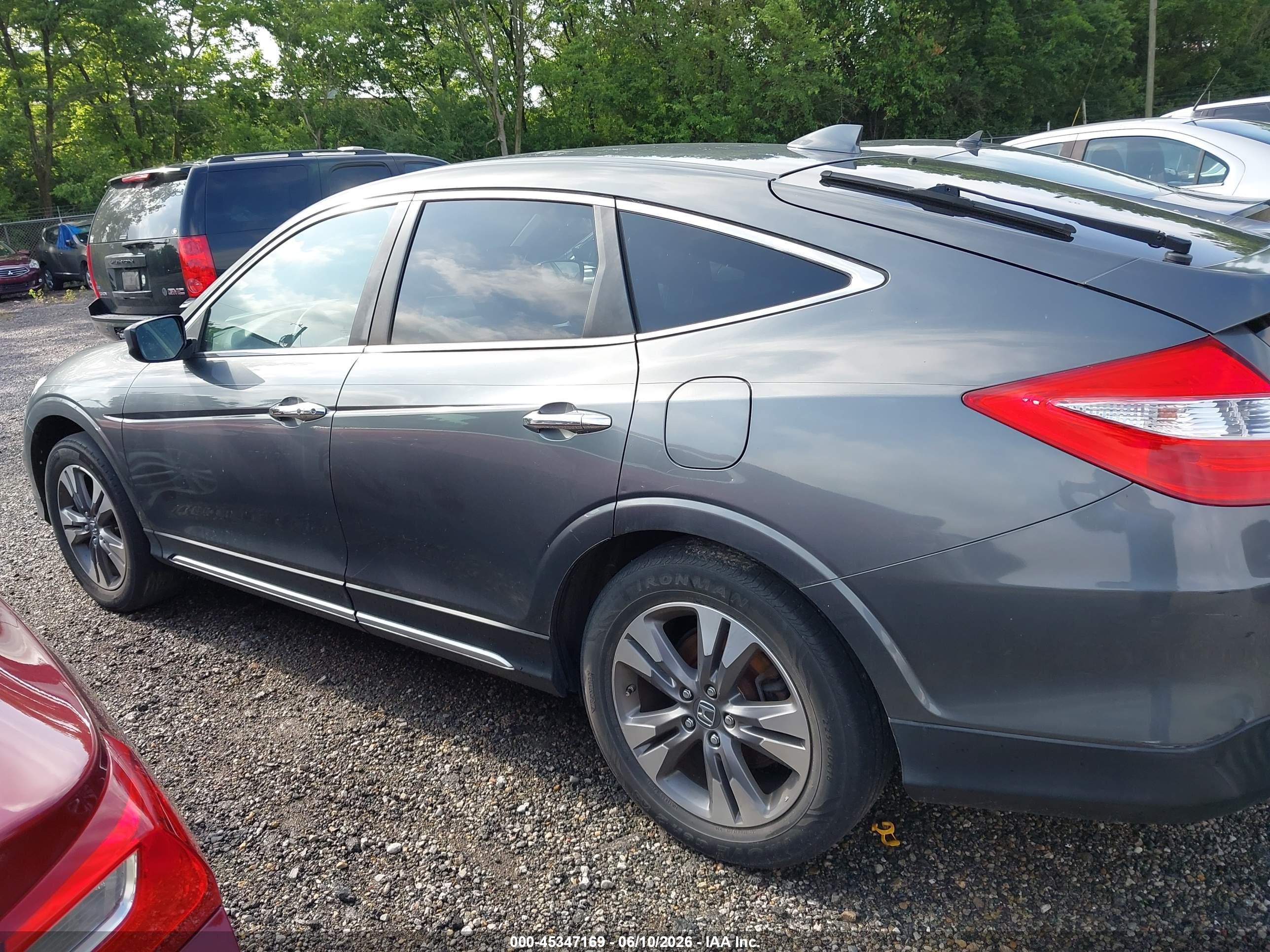2014 Honda Crosstour Ex-l V6 Gray vin: 5J6TF2H52EL000055