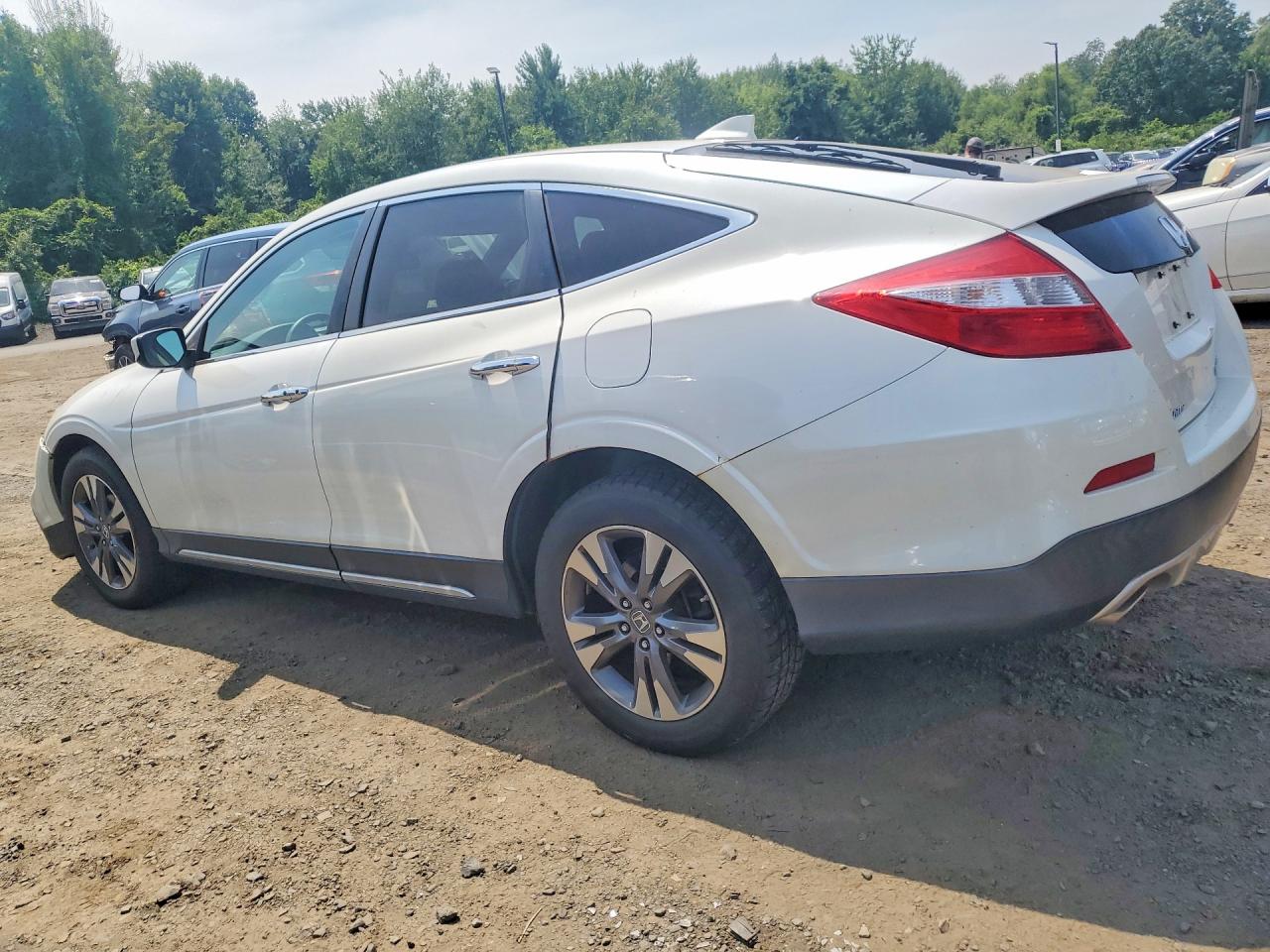 2014 Honda Crosstour Exl White vin: 5J6TF2H52EL001769