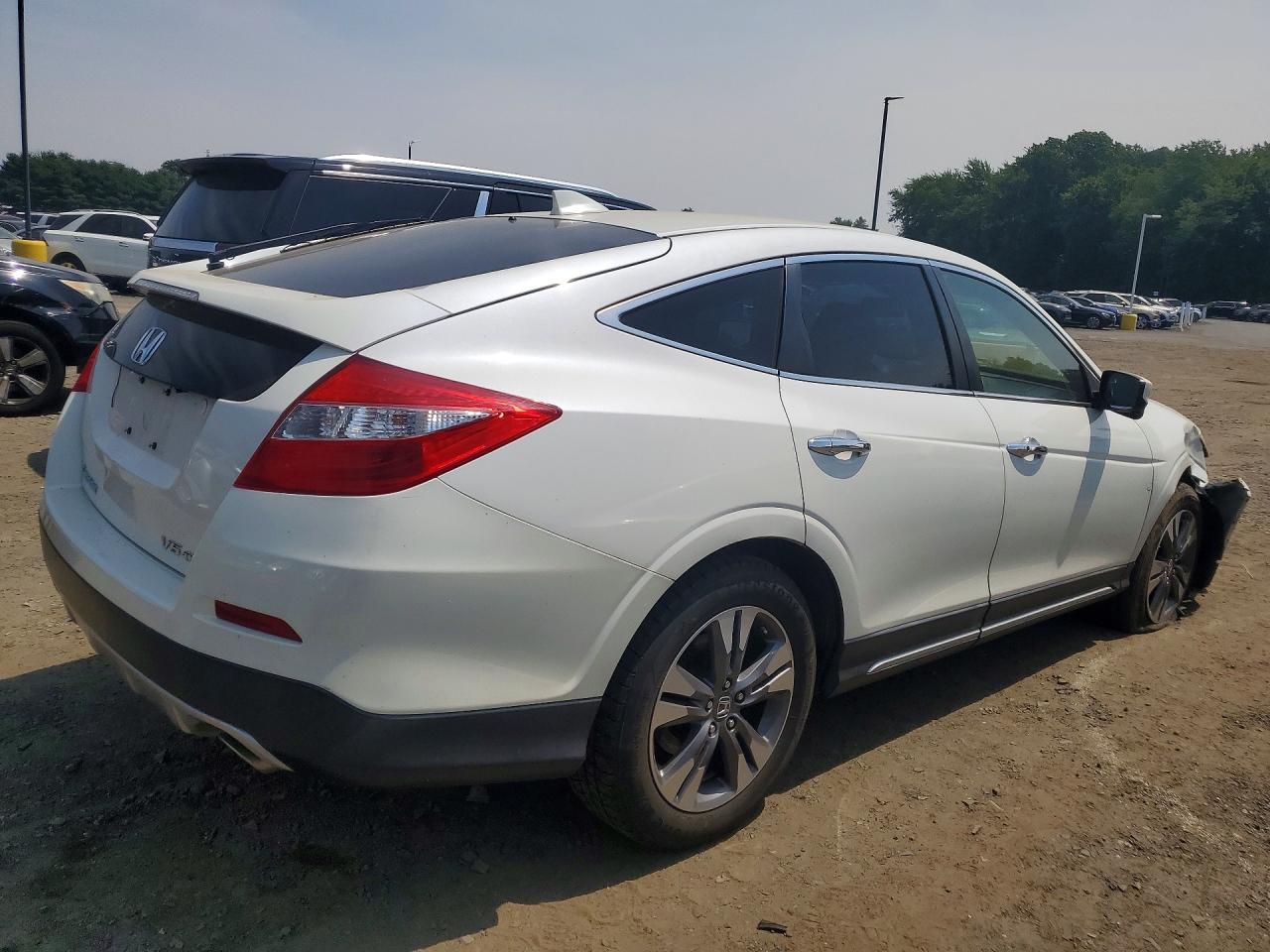 2014 Honda Crosstour Exl White vin: 5J6TF2H52EL001769
