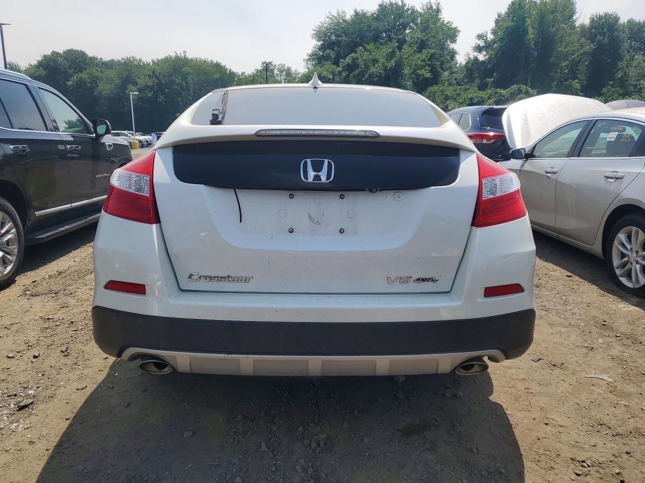 2014 Honda Crosstour Exl White vin: 5J6TF2H52EL001769