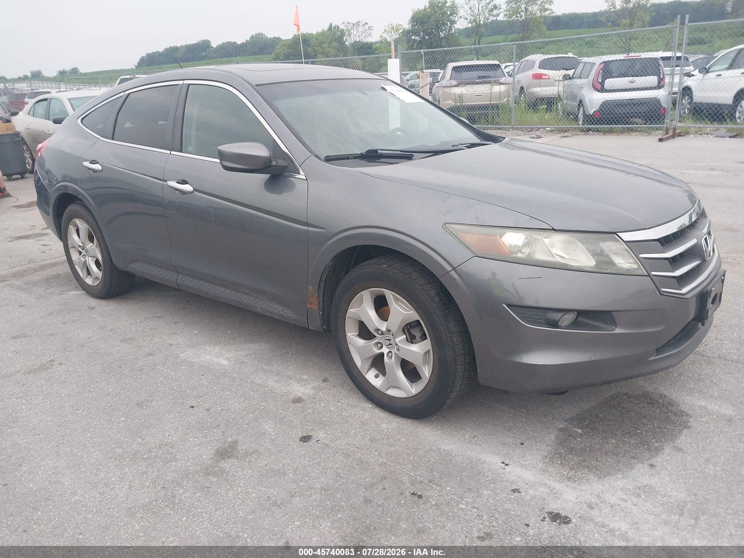 2010 Honda Accord Crosstour Ex-l Gray vin: 5J6TF2H53AL001659
