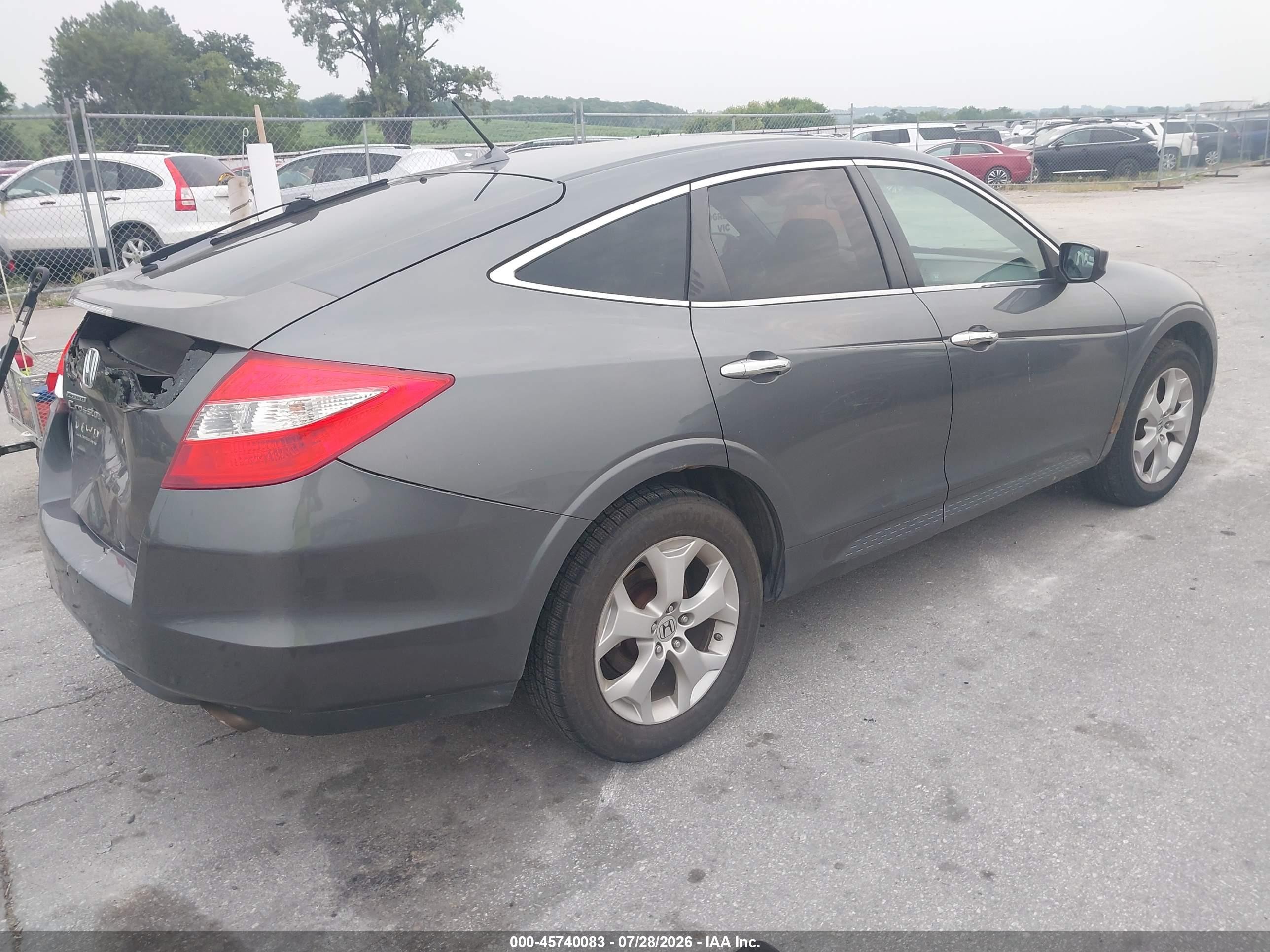 2010 Honda Accord Crosstour Ex-l Gray vin: 5J6TF2H53AL001659