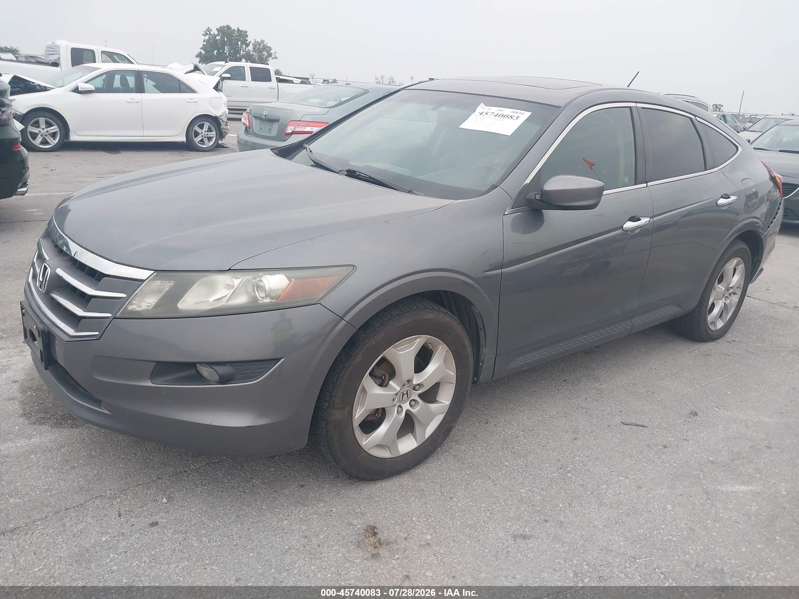 2010 Honda Accord Crosstour Ex-l Gray vin: 5J6TF2H53AL001659