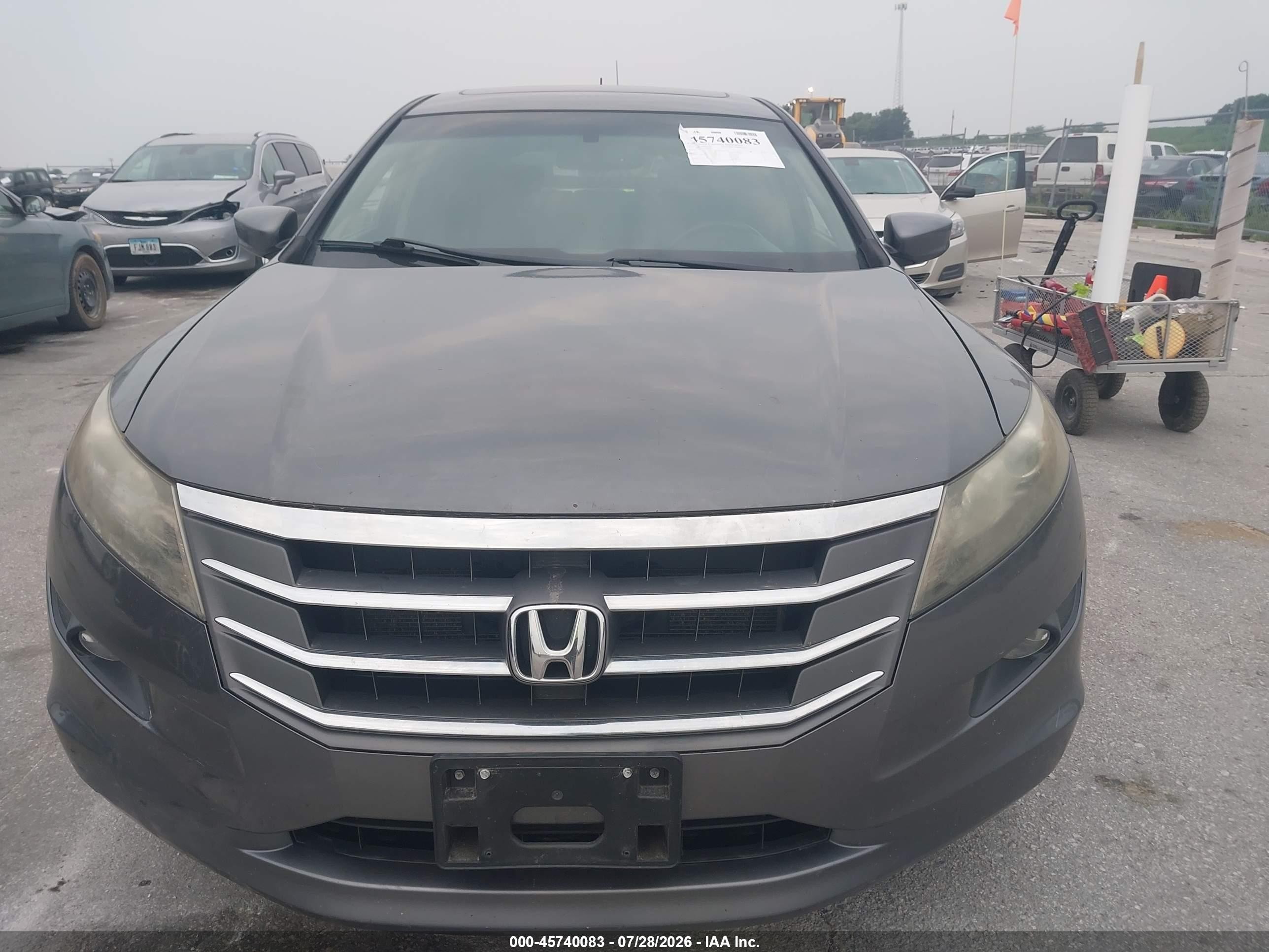 2010 Honda Accord Crosstour Ex-l Gray vin: 5J6TF2H53AL001659